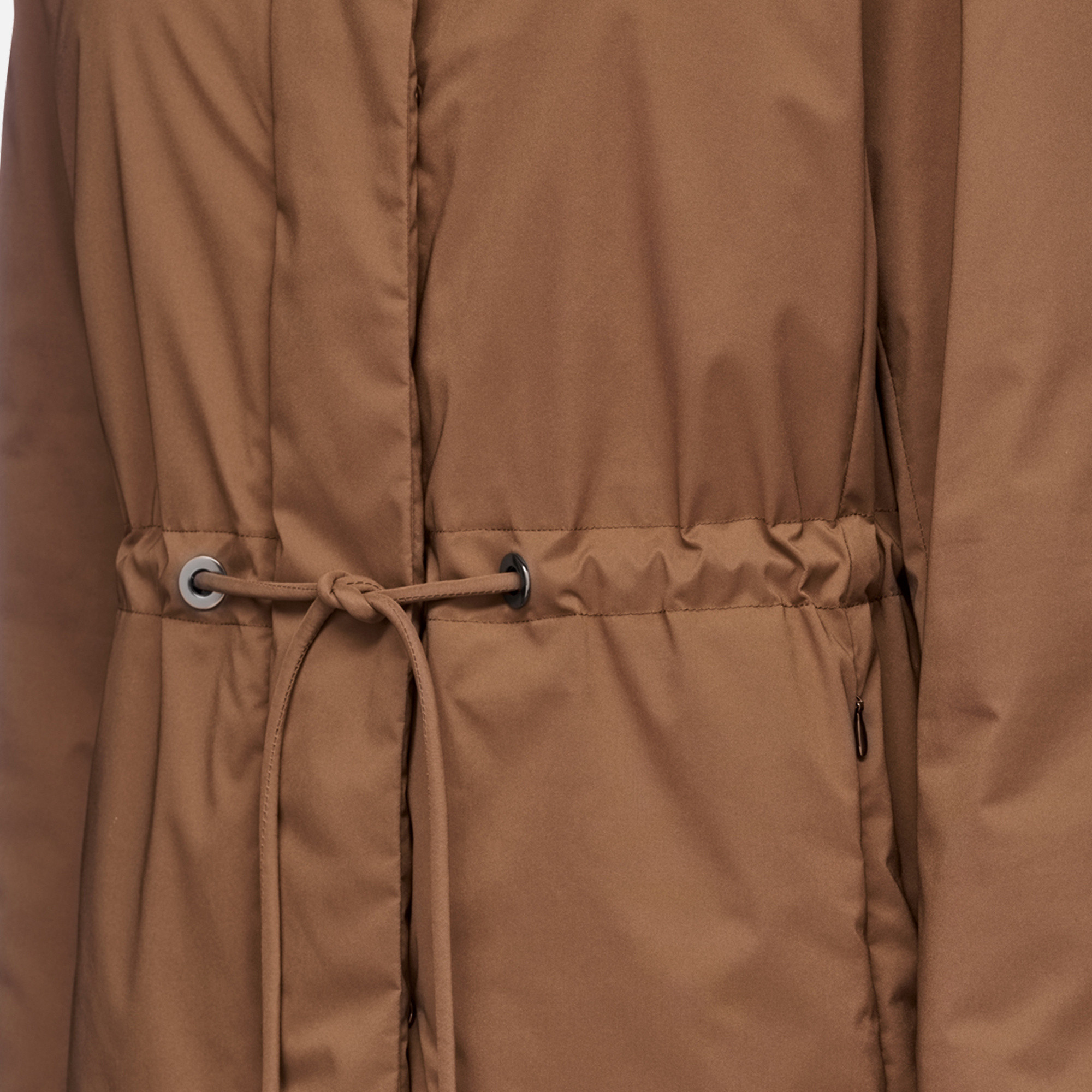 Brown women's coat Geox Eleana - Women's