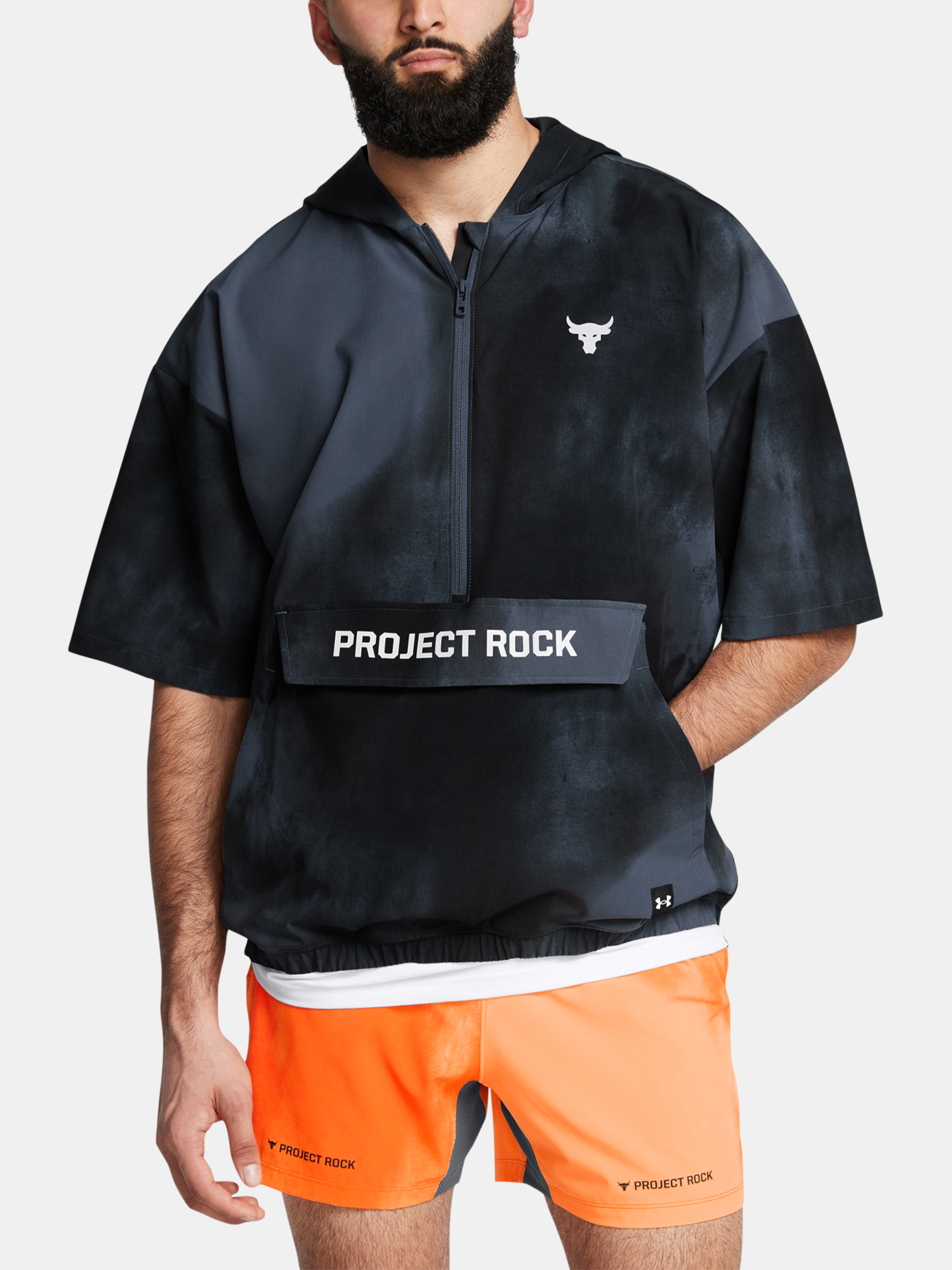 Under Armour Bunda Pjt Rck Warm Up Â? Zip Jacket-GRY - Pánské