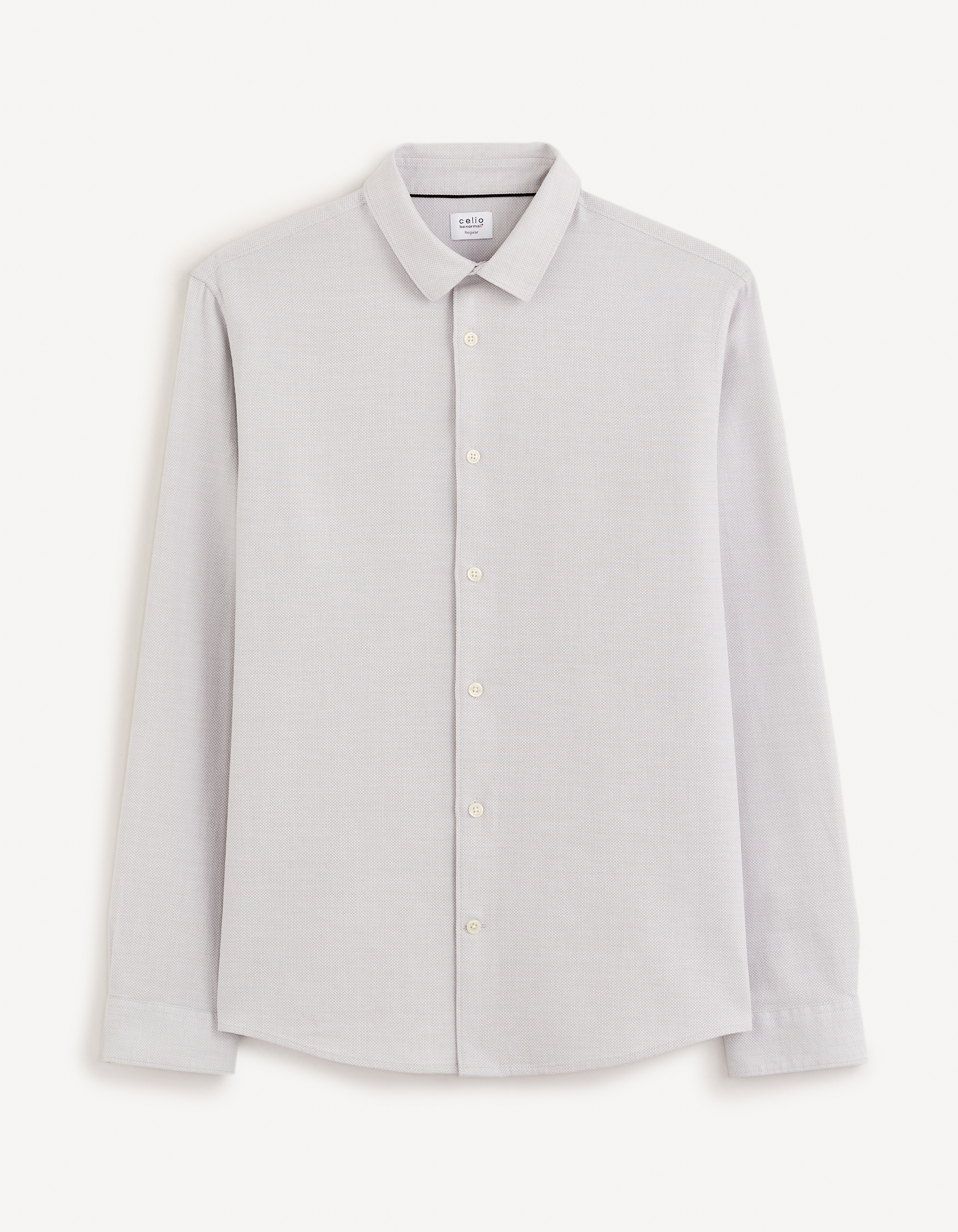 Camasi casual pentru barbati Celio - gri deschis
