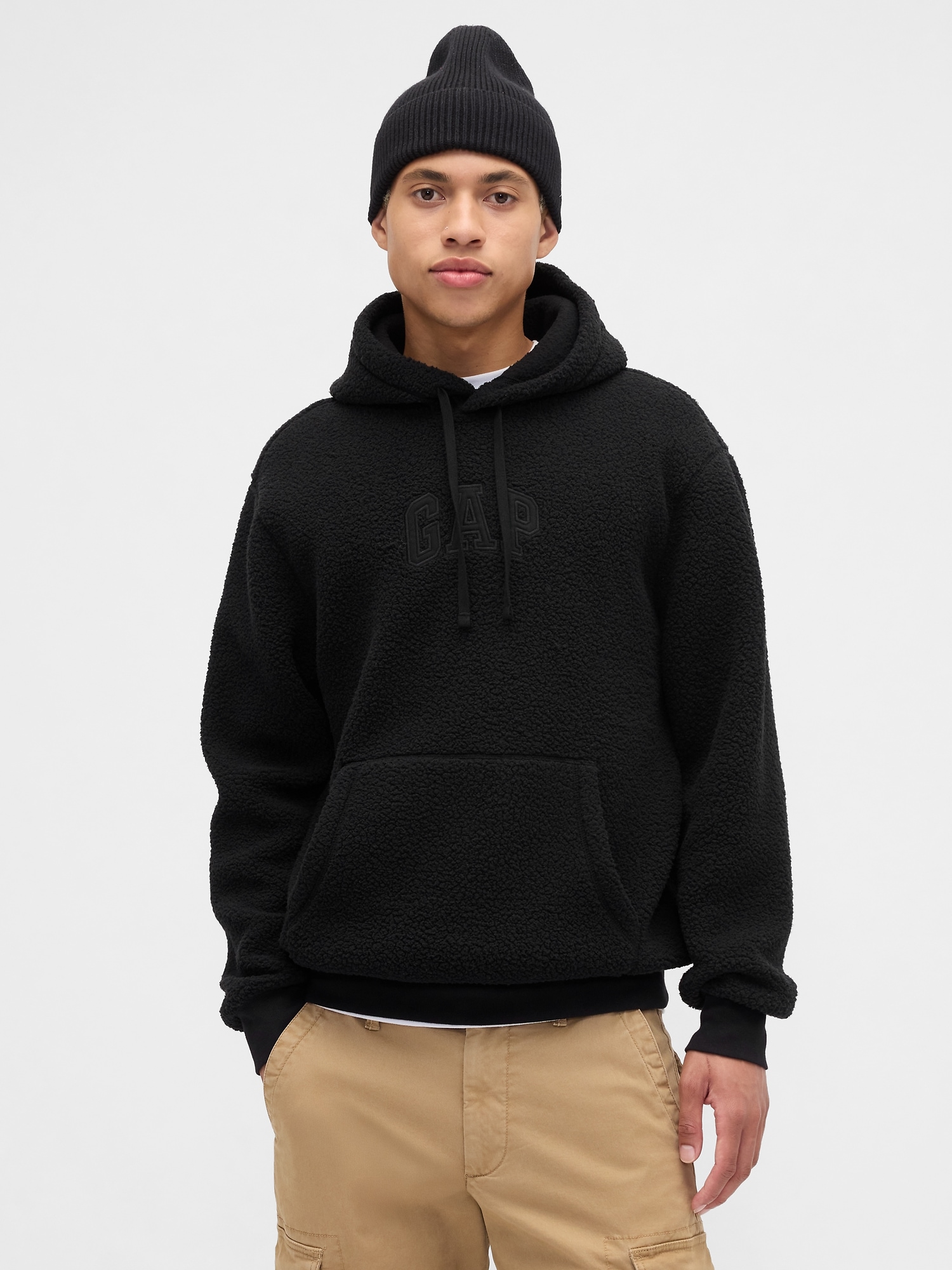 GAP Sherpa Logo Sweatshirt - Mens
