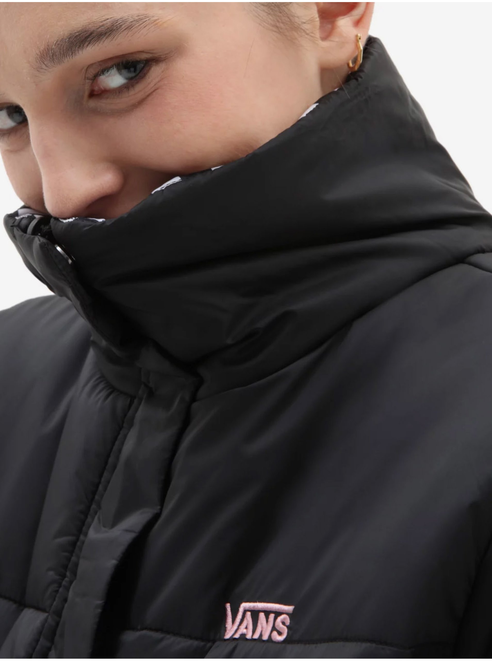 Geci de iarna pentru femei VANS - negru, alb