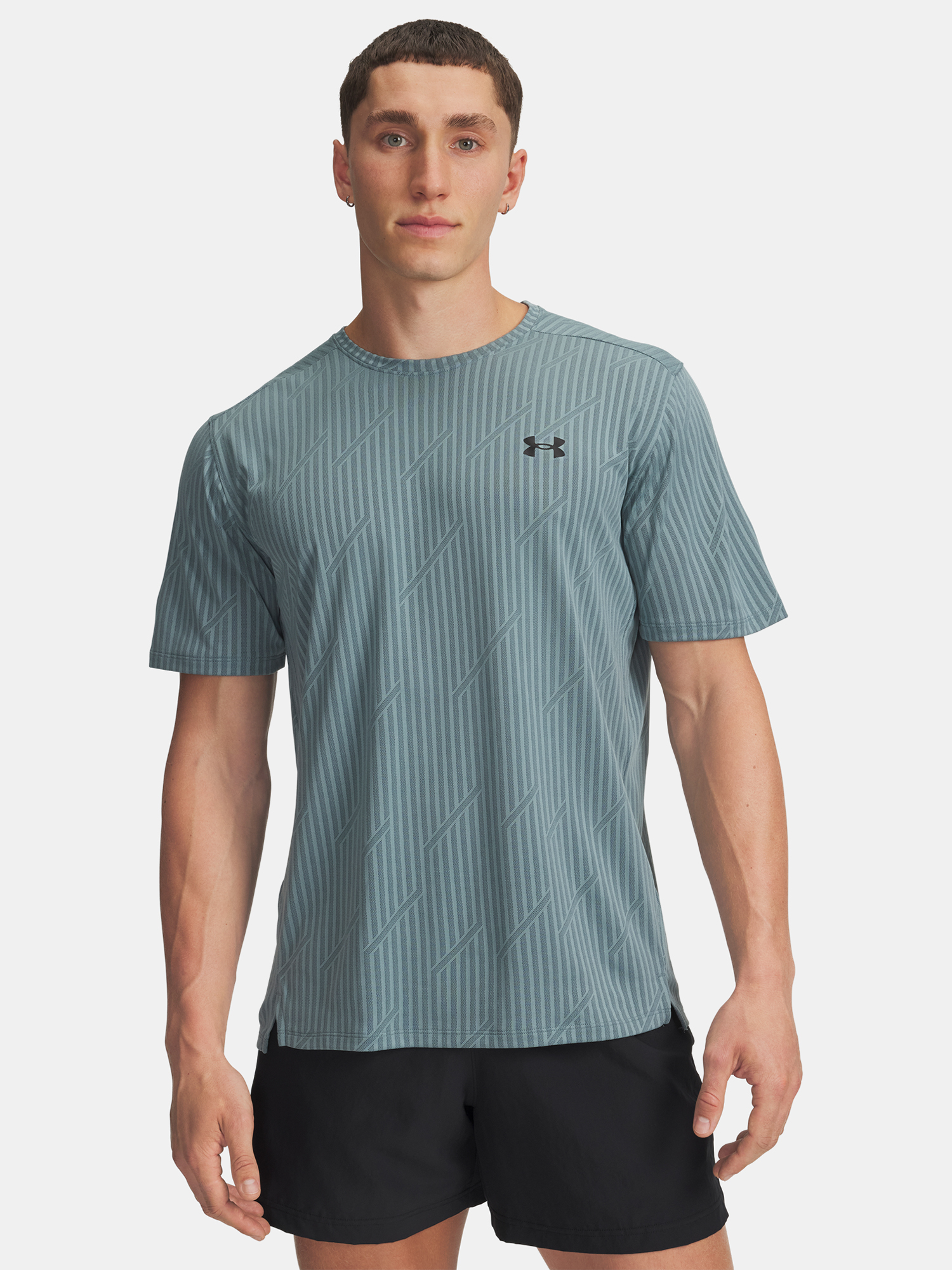 Men's T-shirt Under Armour UA Tech Vent Jacquard-BLU - Men