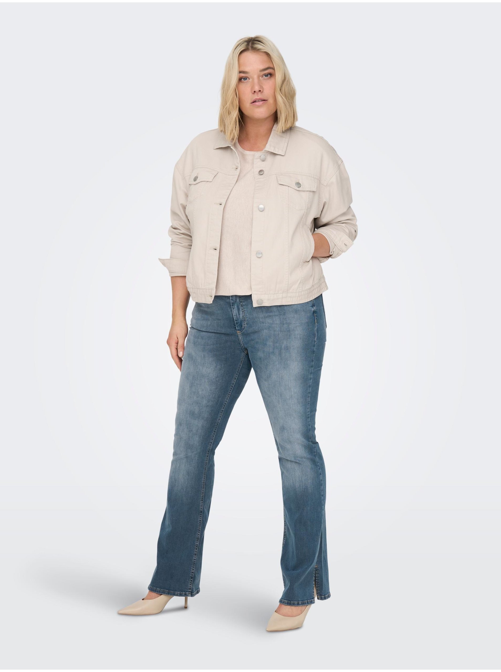 Marimi curvy pentru femei ONLY CARMAKOMA - albastru