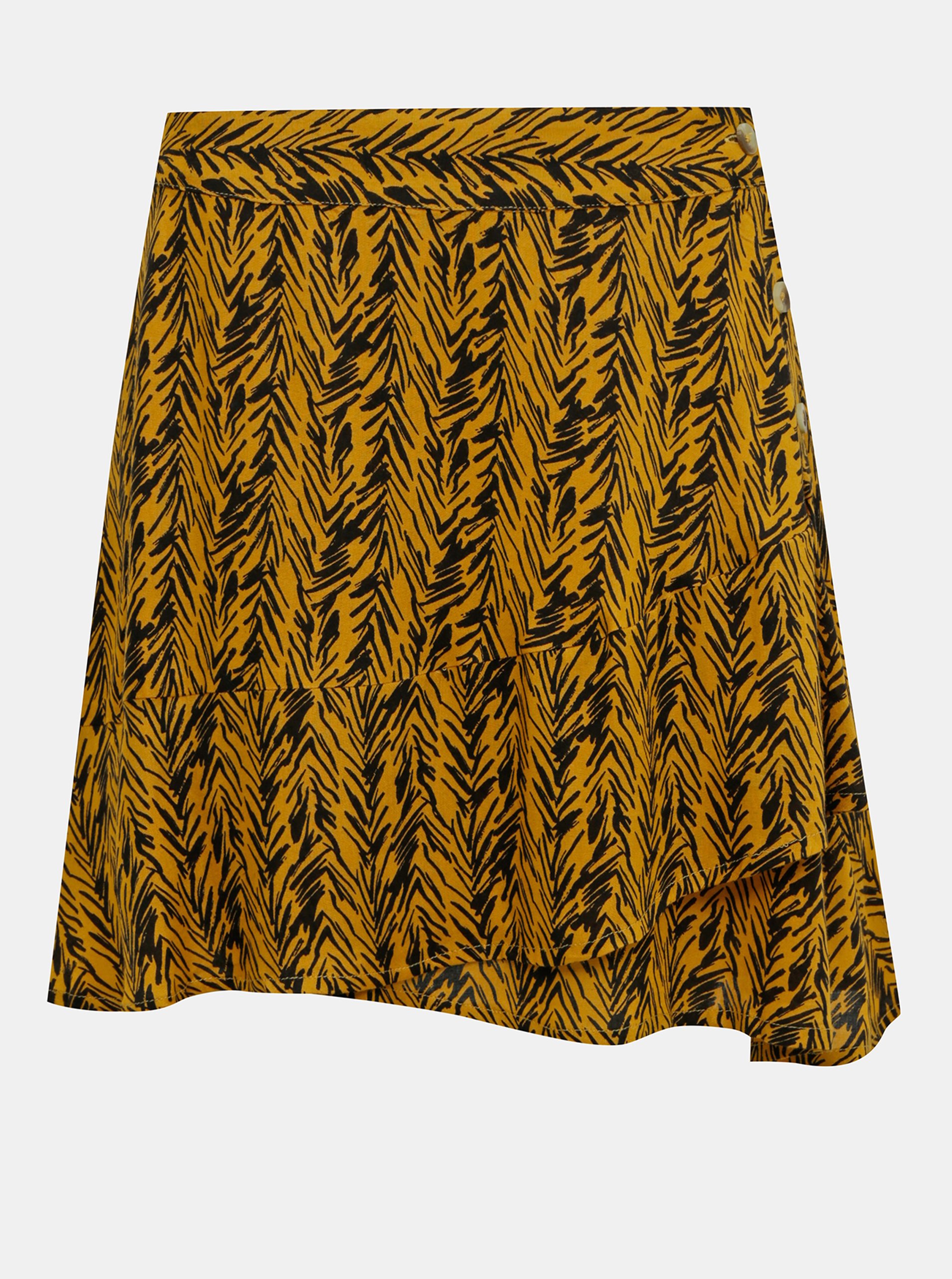 Orange Patterned Skirt Noisy May Beagle - Women