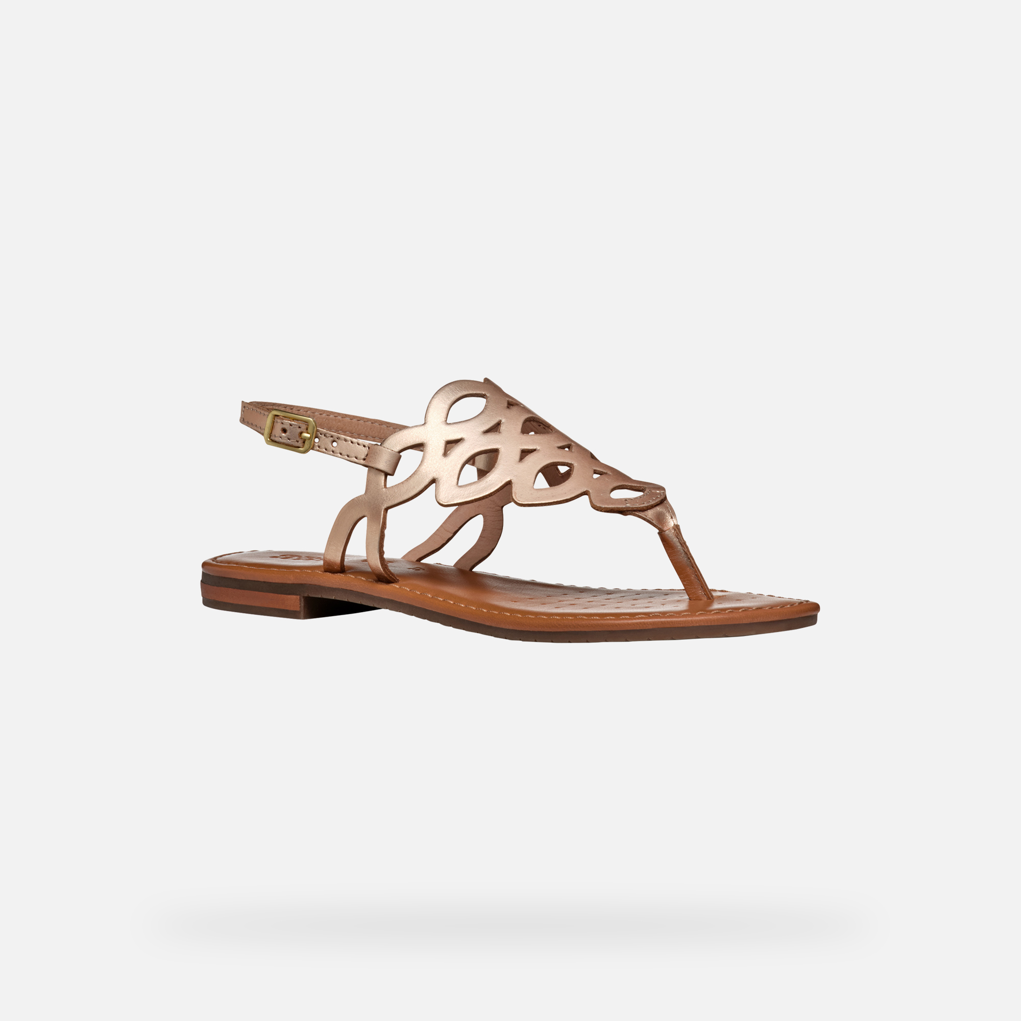 Gold women&#039;s sandals Geox Sozy S - Women&#039;s