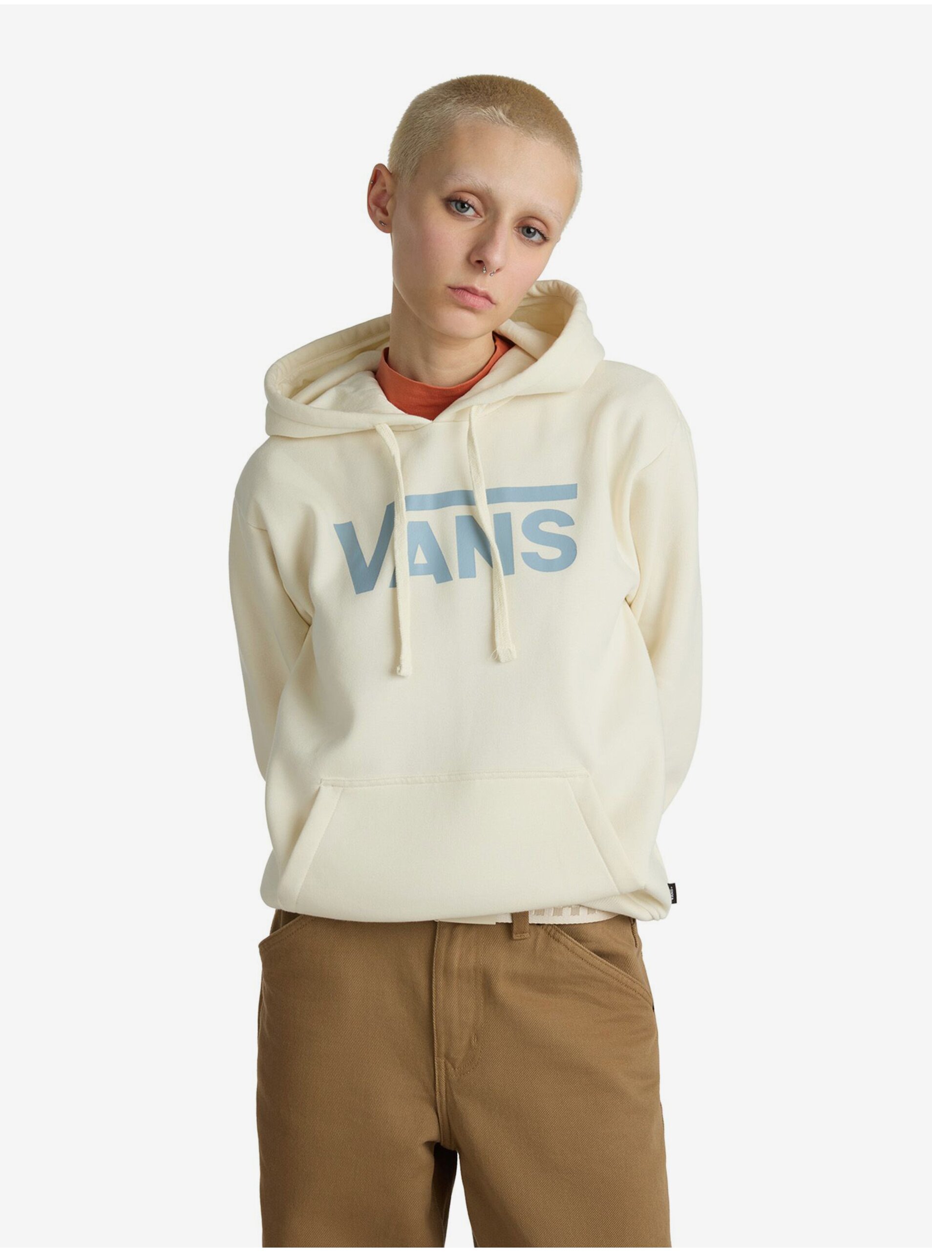 Women's cream sweatshirt VANS Classic V - Women