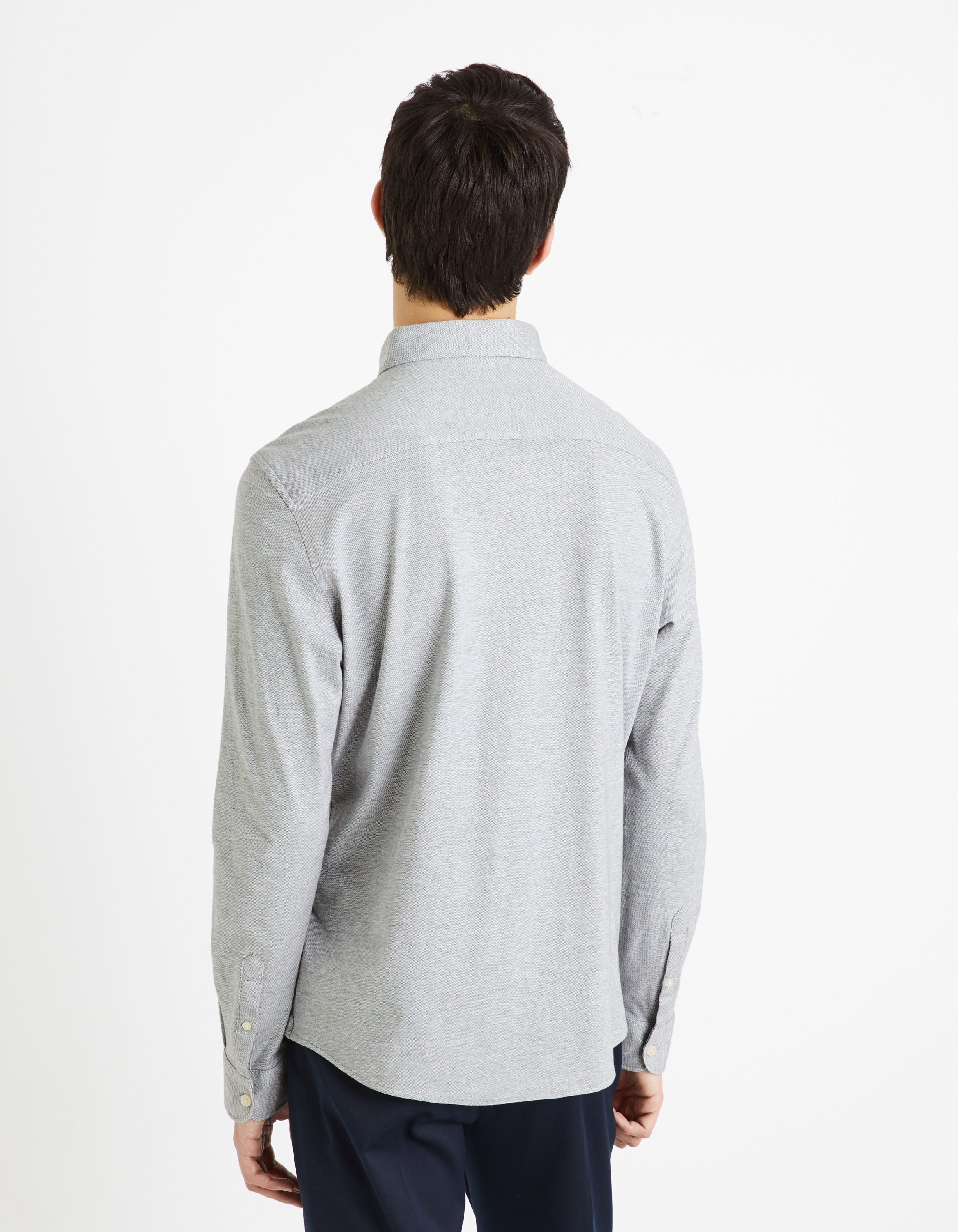Camasi casual pentru barbati Celio - gri deschis