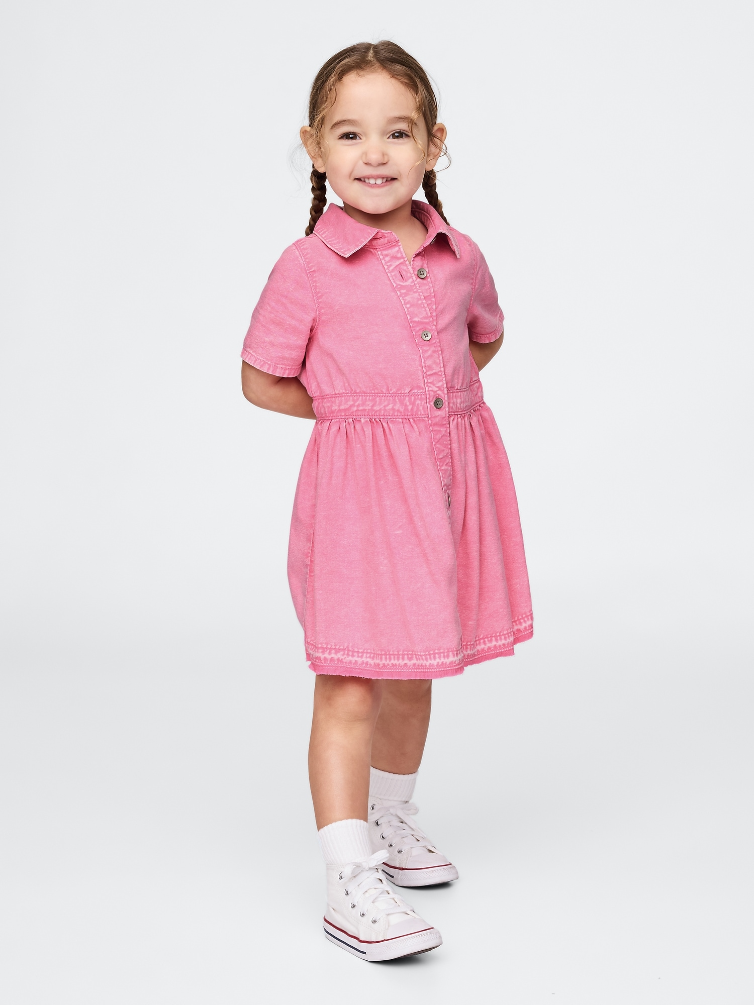 Детска дънкова рокля GAP