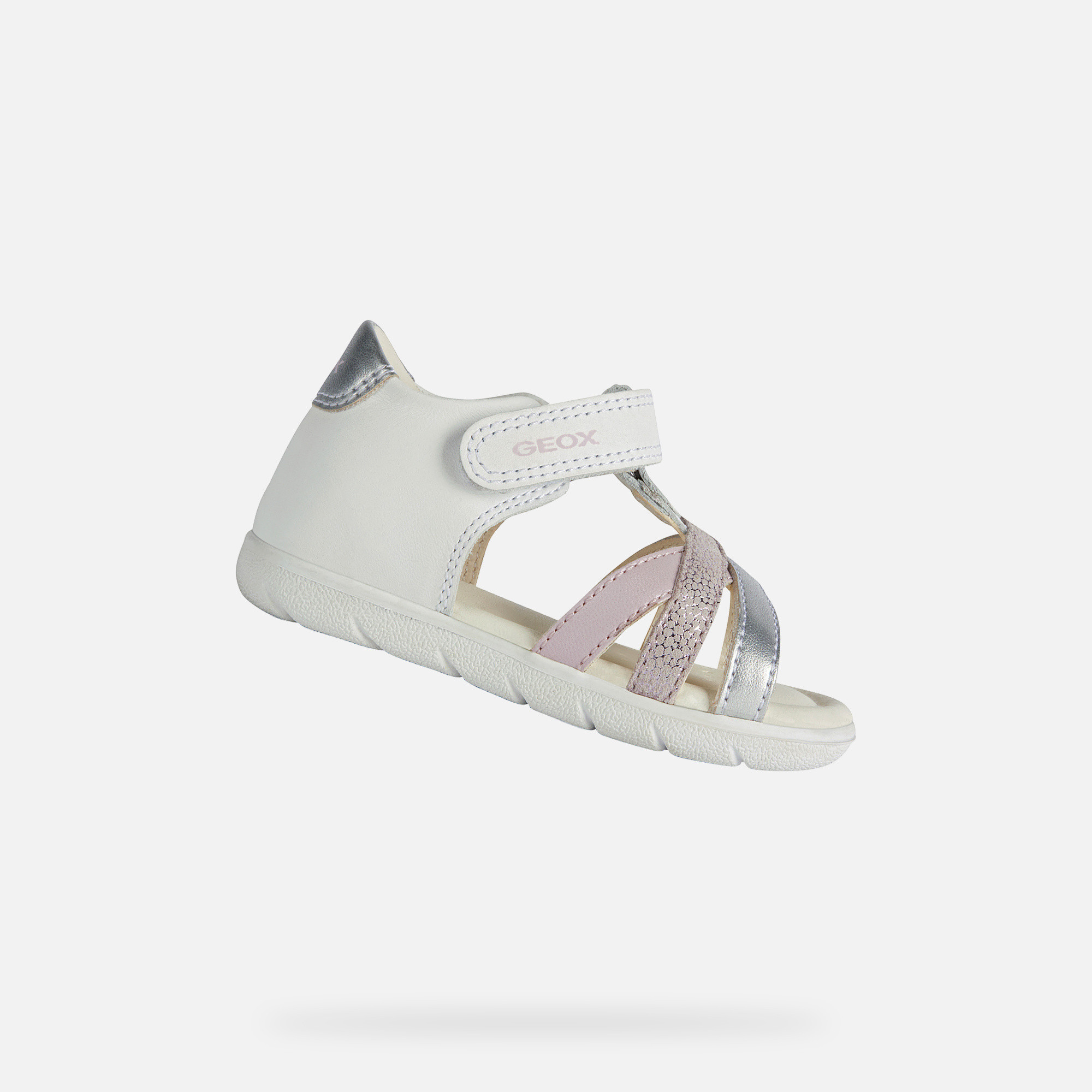 White Girls Sandals Geox Alul - Girls
