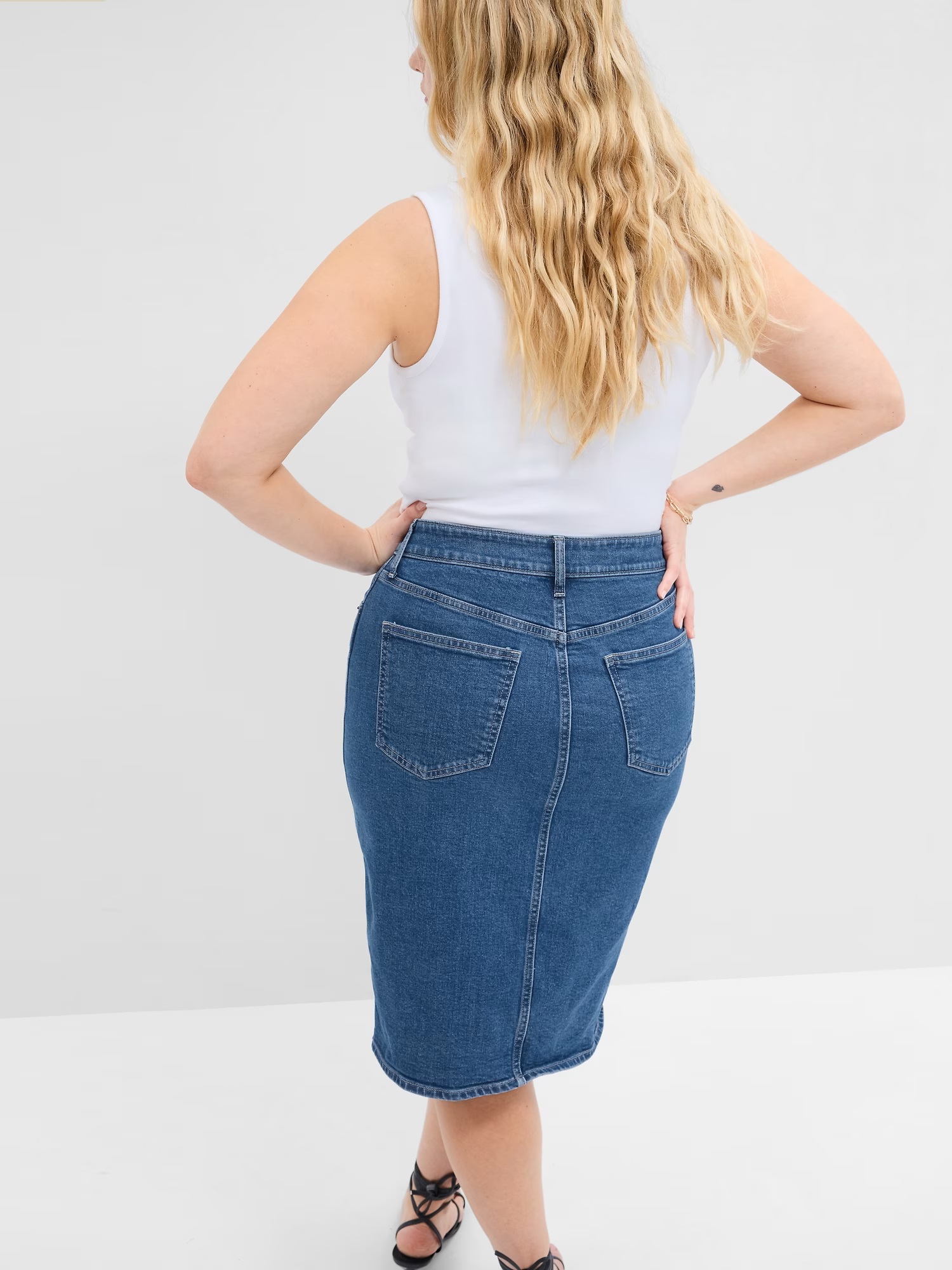 GAP Denim Midi Skirt - Women