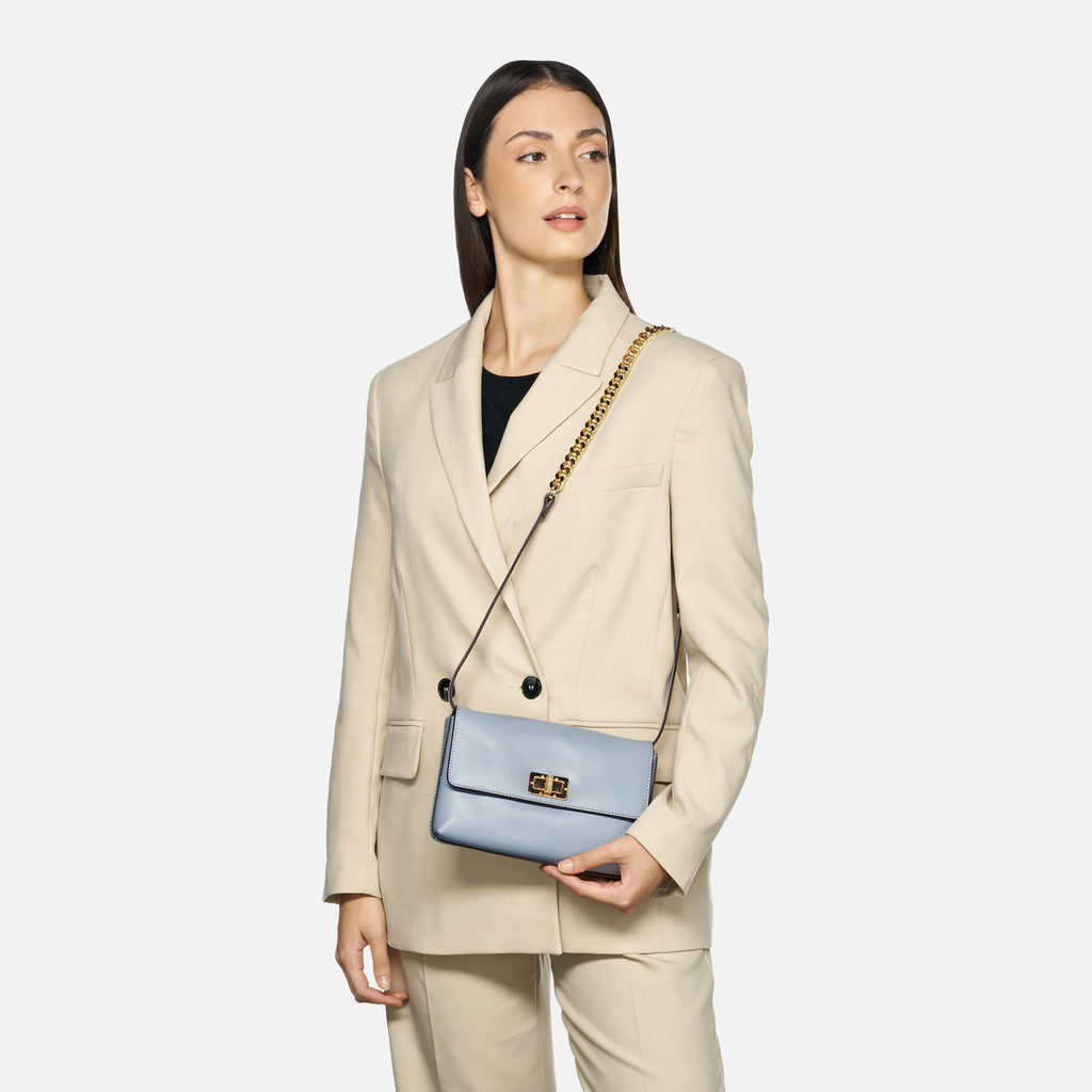 Light blue women&#039;s handbag Geox Liliane - Women&#039;s
