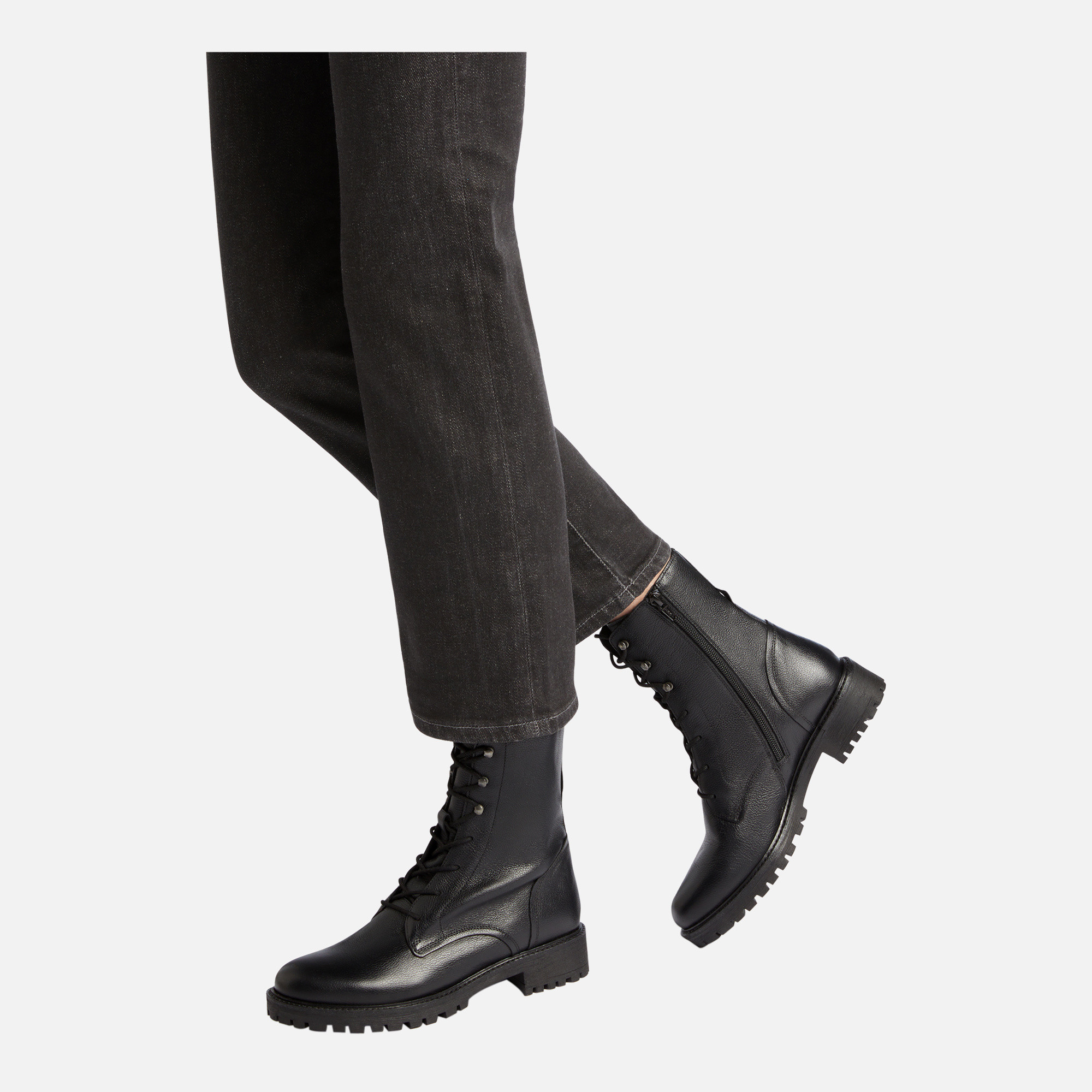 Black women's ankle boots Geox Hoara - Women's