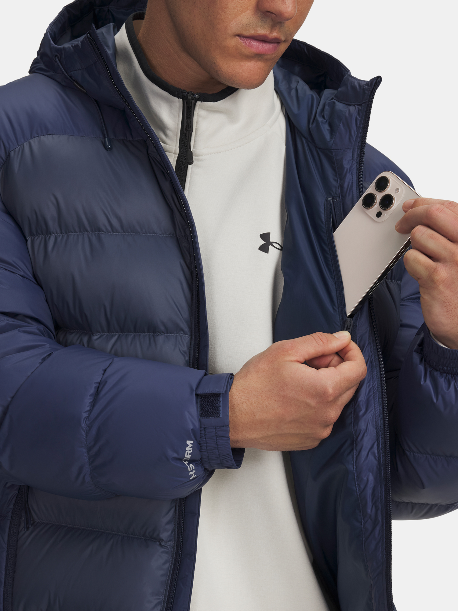 Men&#039;s Under Armour UA Sportswear Down Jacket Jkt-BLU - Mens