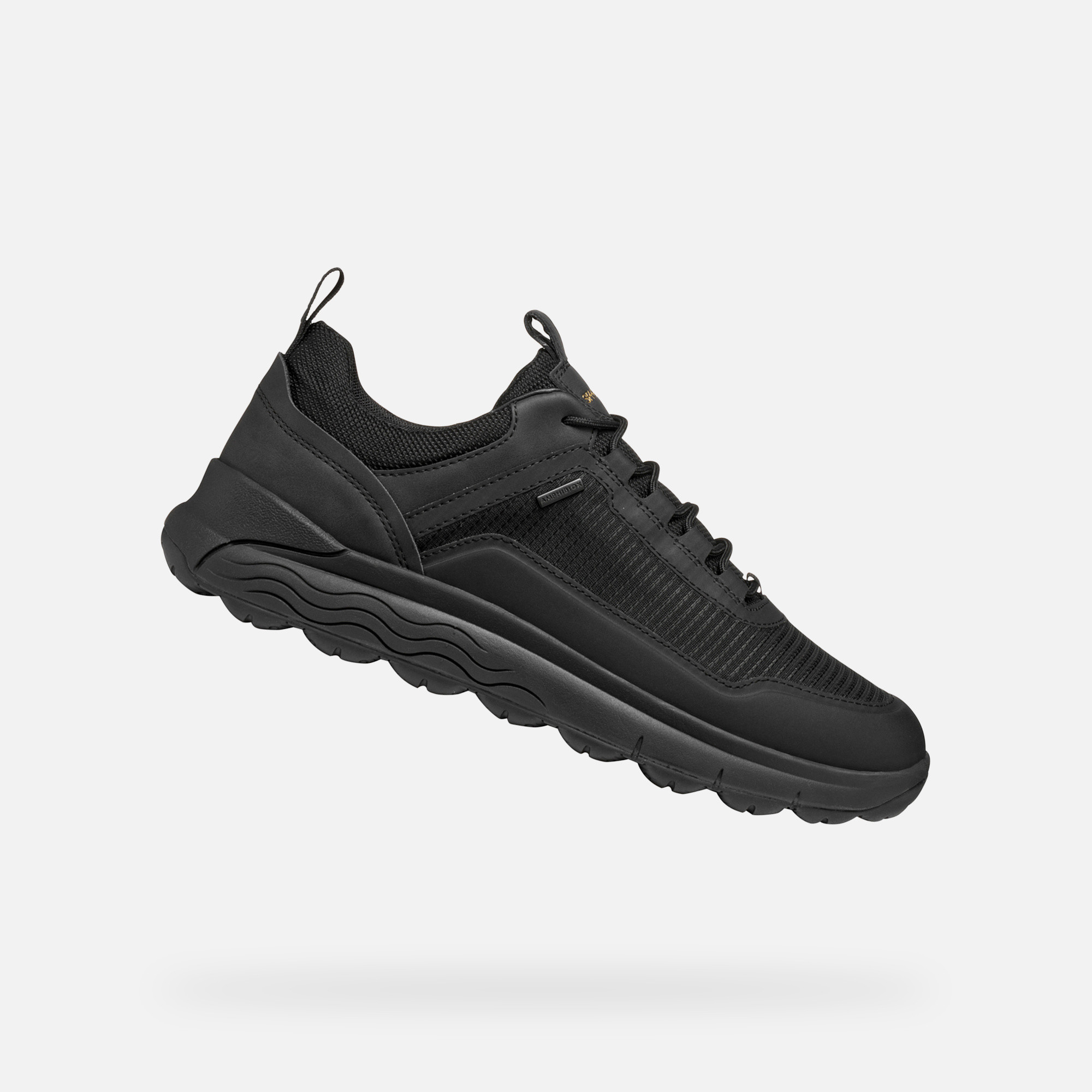 Black mens sneakers Geox Spherica 4X4 ABX - Mens