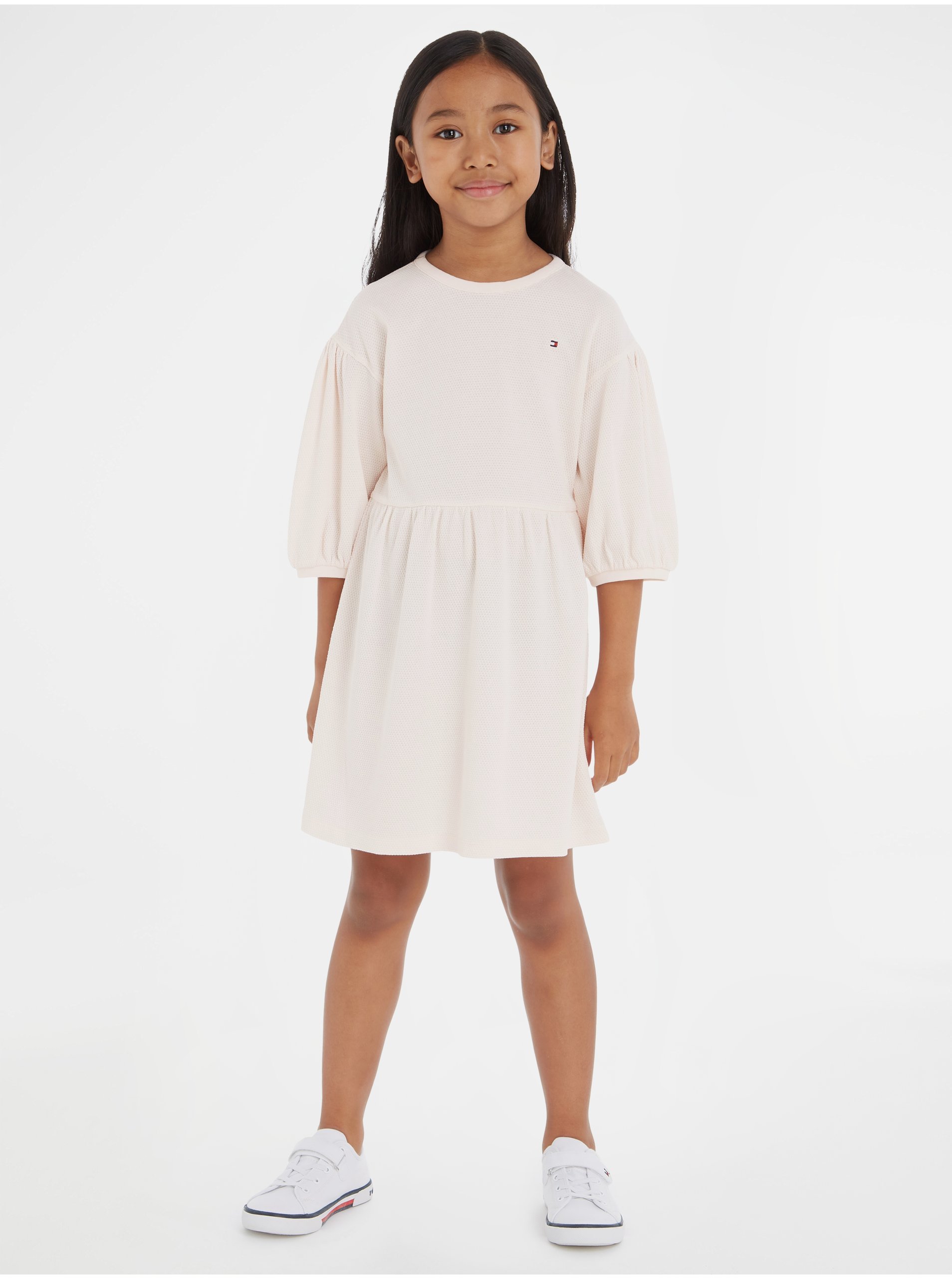 Light Pink Girls' Dress Tommy Hilfiger Structured Knit Dress - Girls