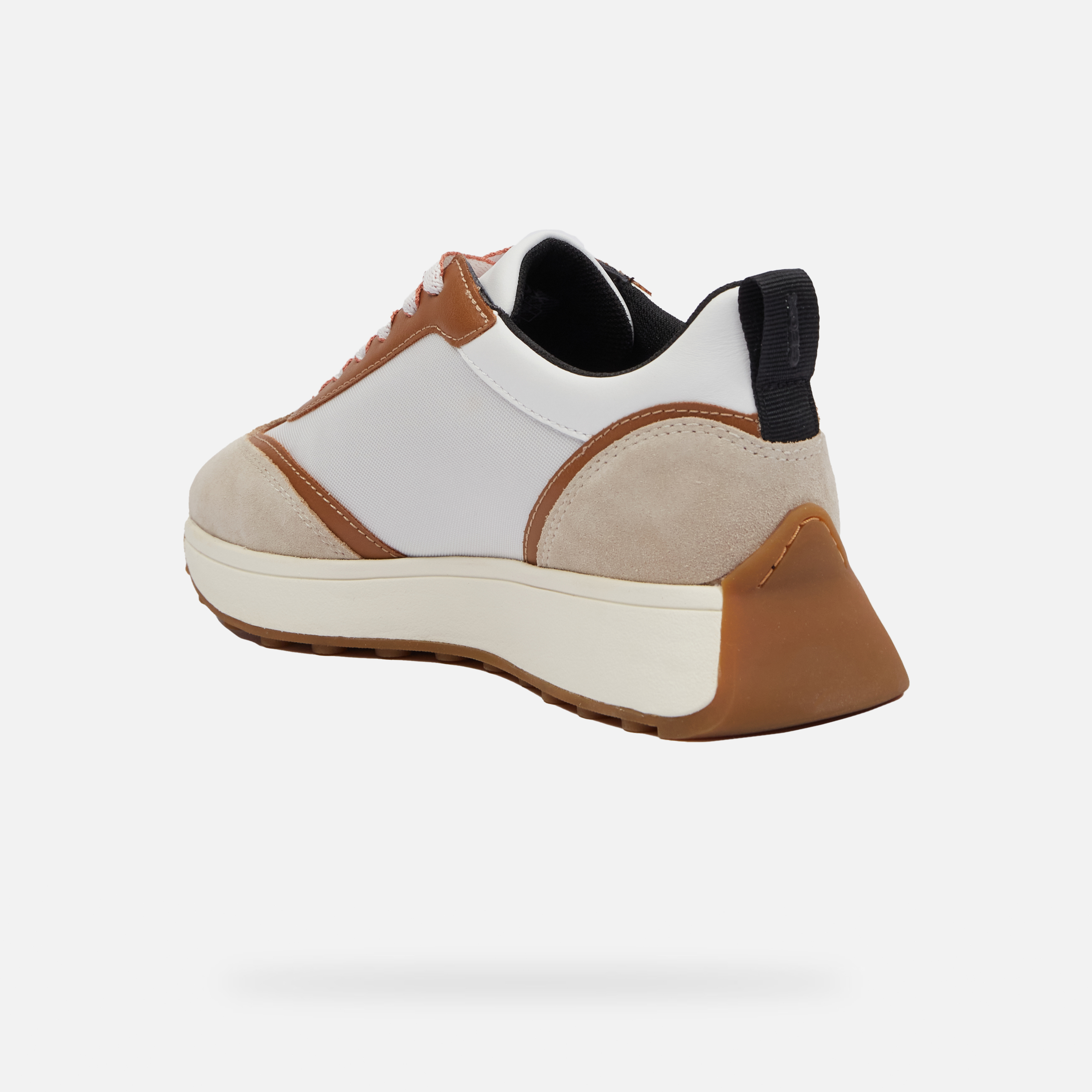 Beige women's sneakers Geox Amabel - Women's