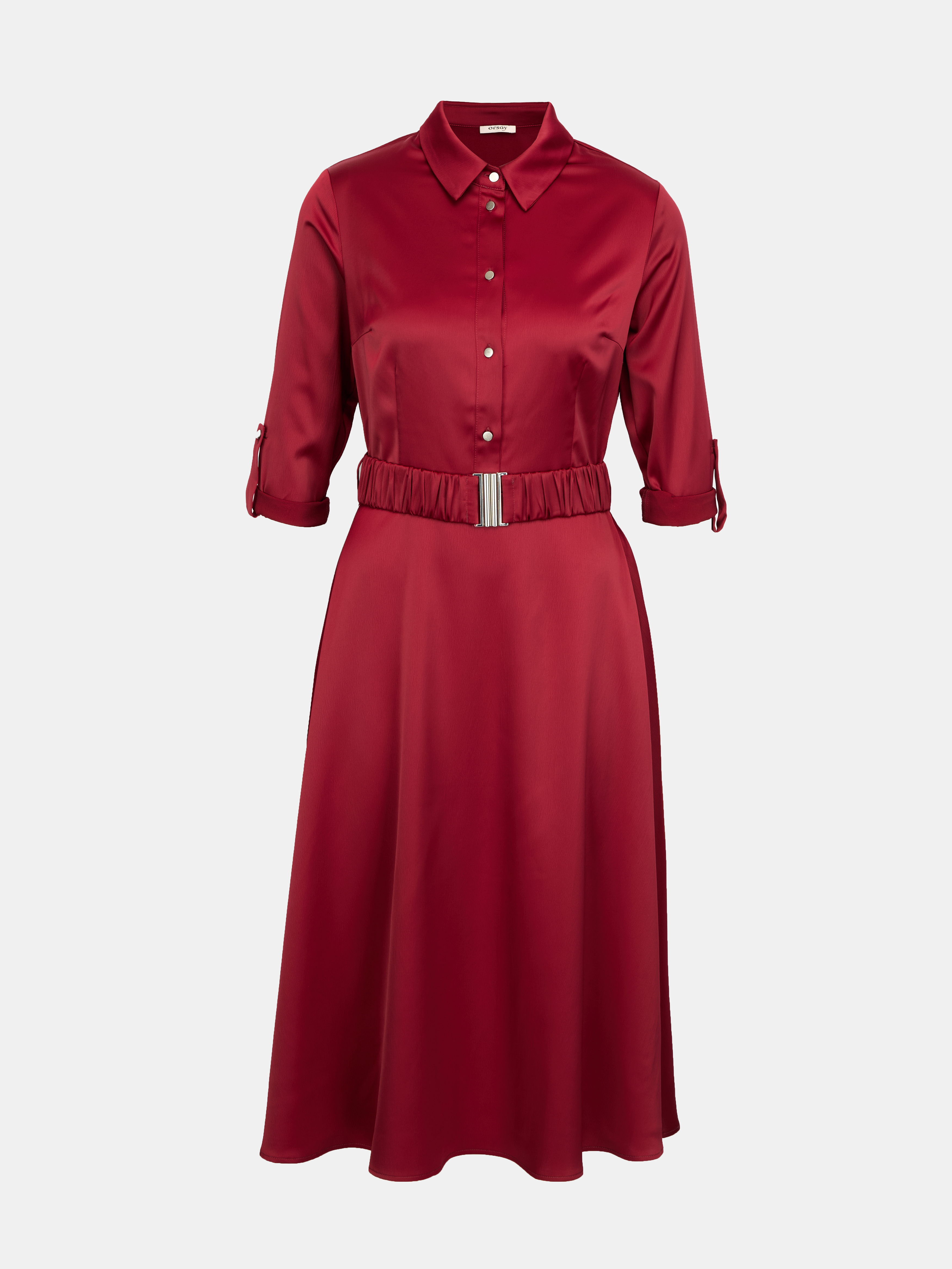 Bordové košilové šaty ORSAY