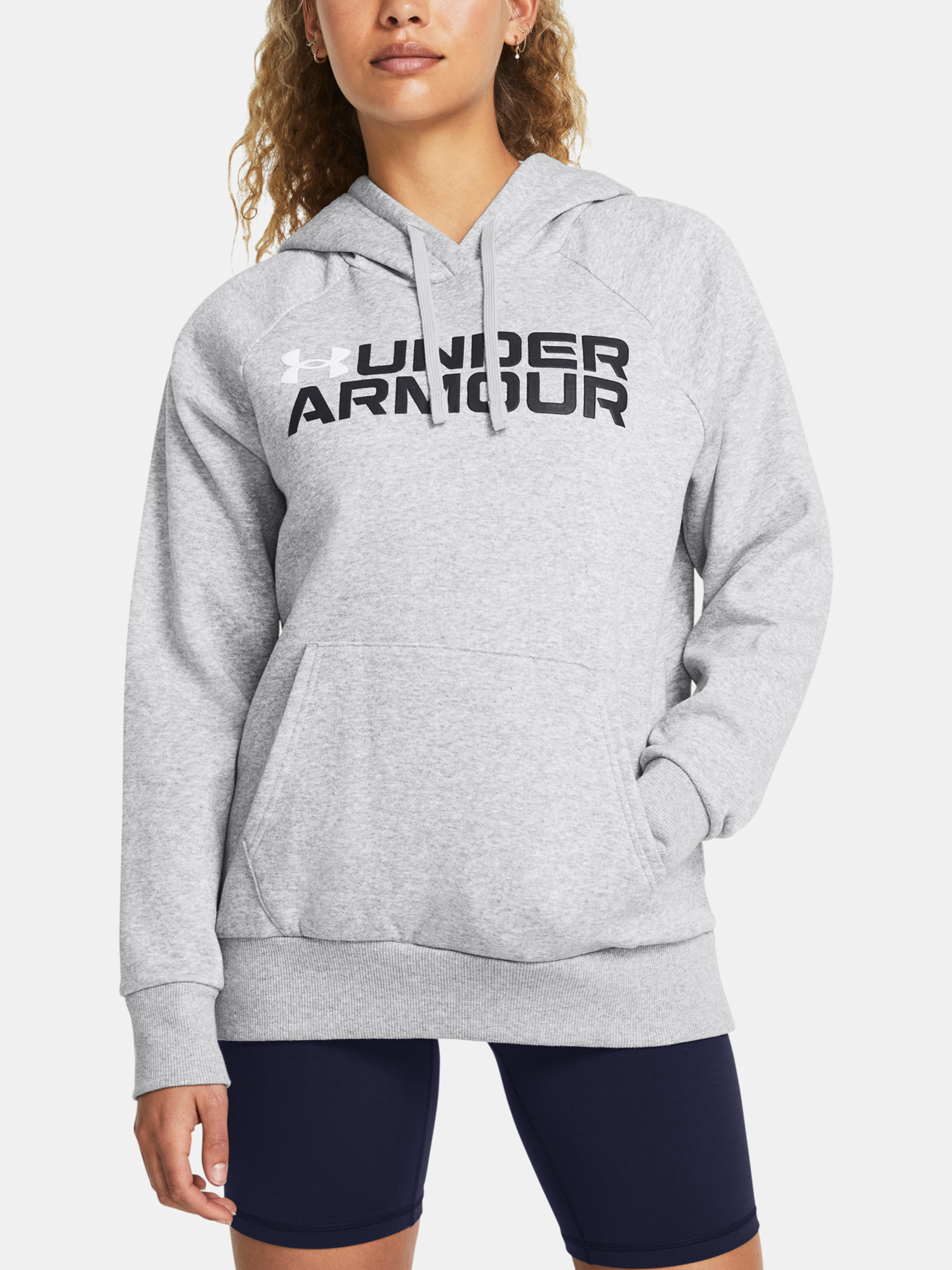 Under Armour Dámská Mikina Rival Fleece Wordmark Hoodie - Dámské