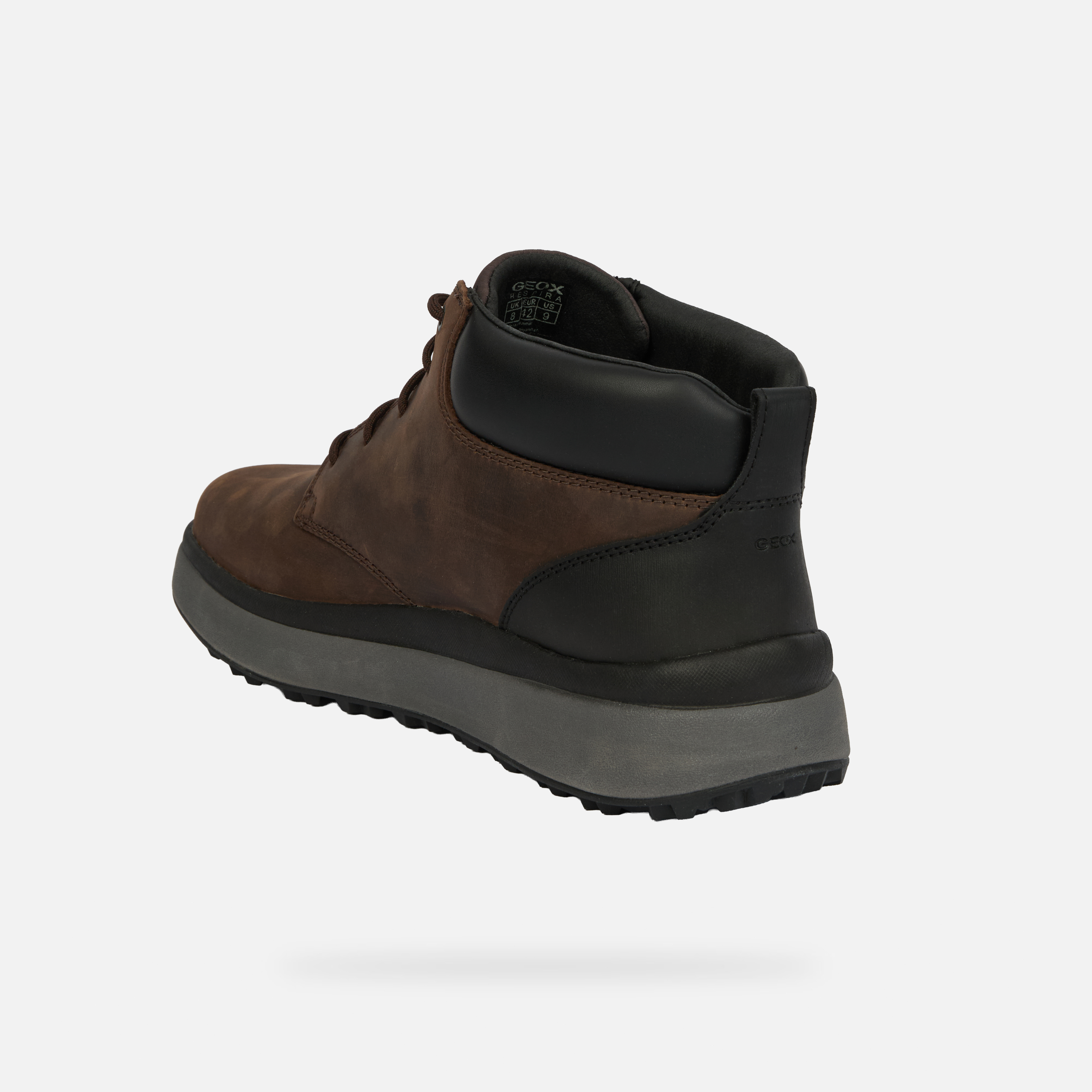 Ghete bărbătești maro închis Geox Granito + Grip