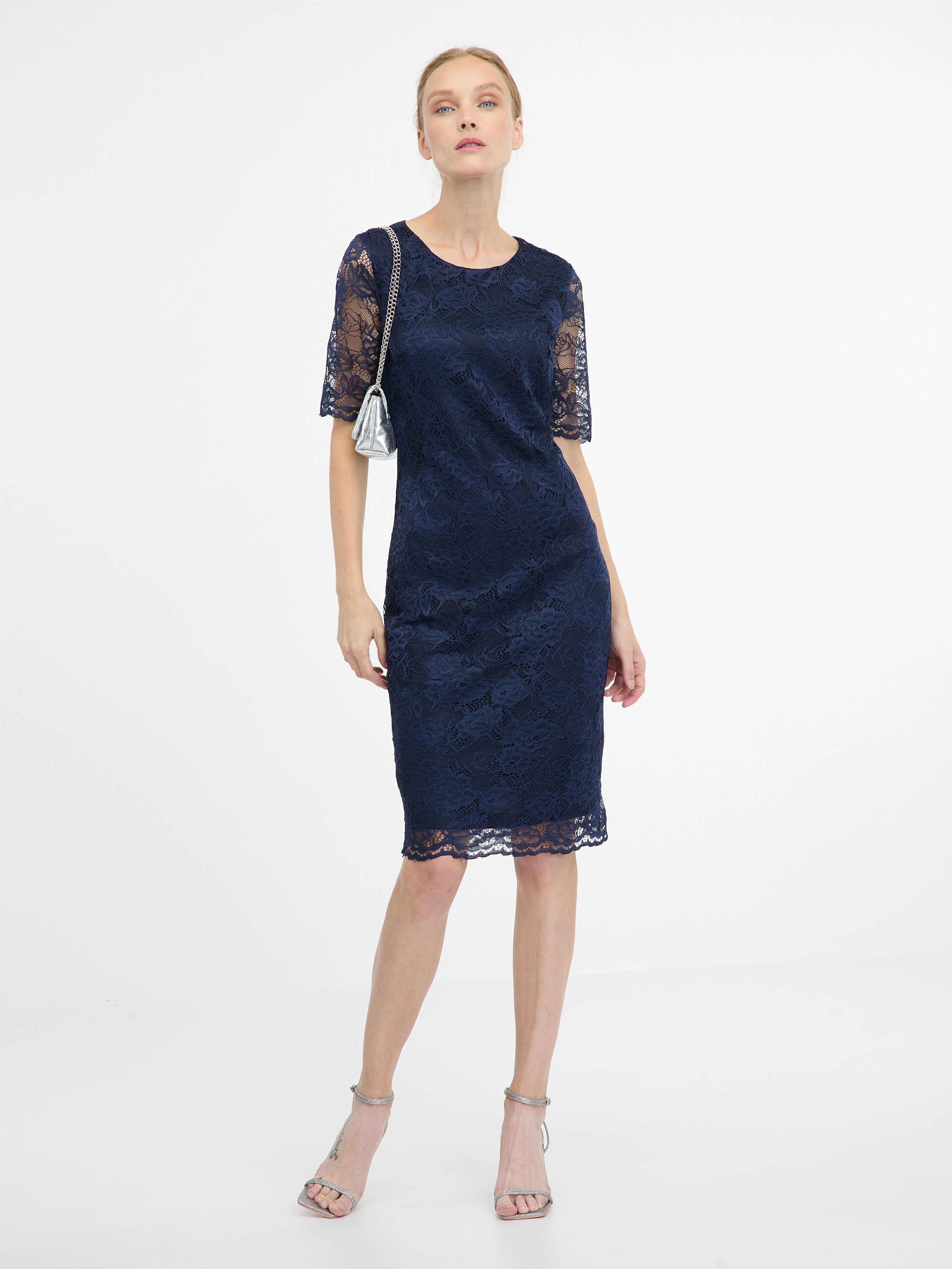 Modré pouzdrové šaty ORSAY