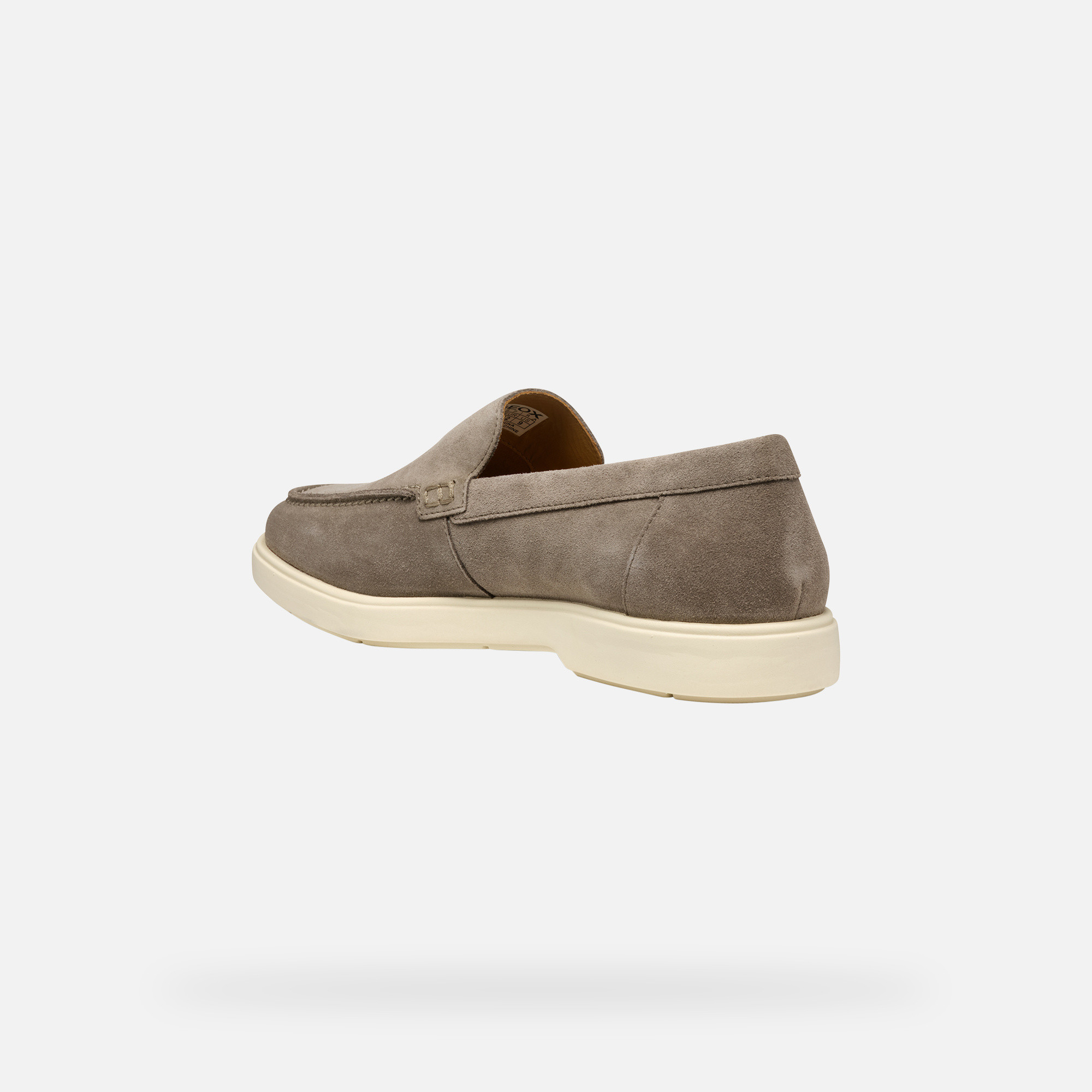 Light grey men's moccasins Geox Spherica EC17 - Men's