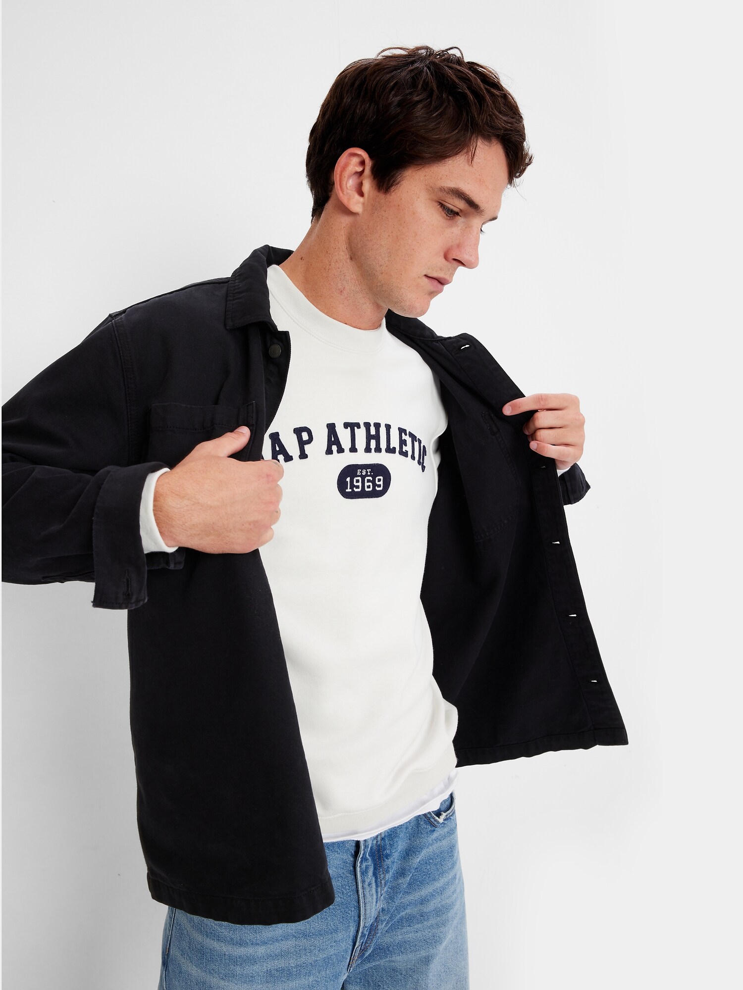 GAP Sweatshirt Vintage Soft Athletic - Men