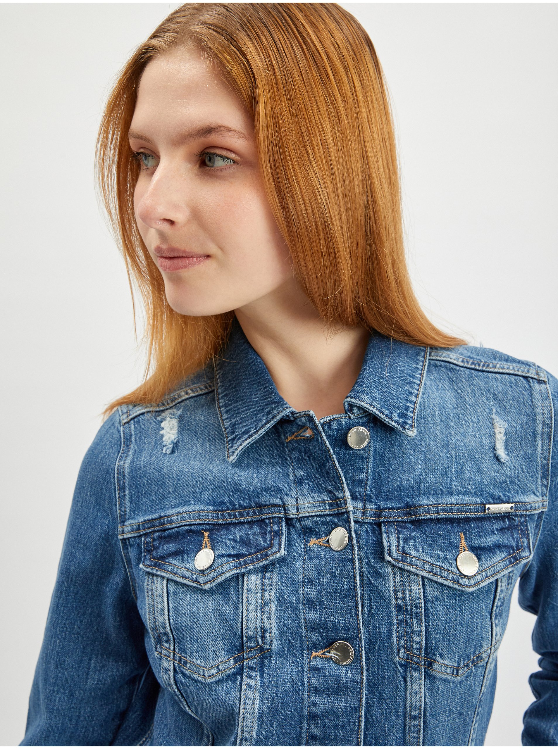 Jachete din denim pentru femei ORSAY - albastru