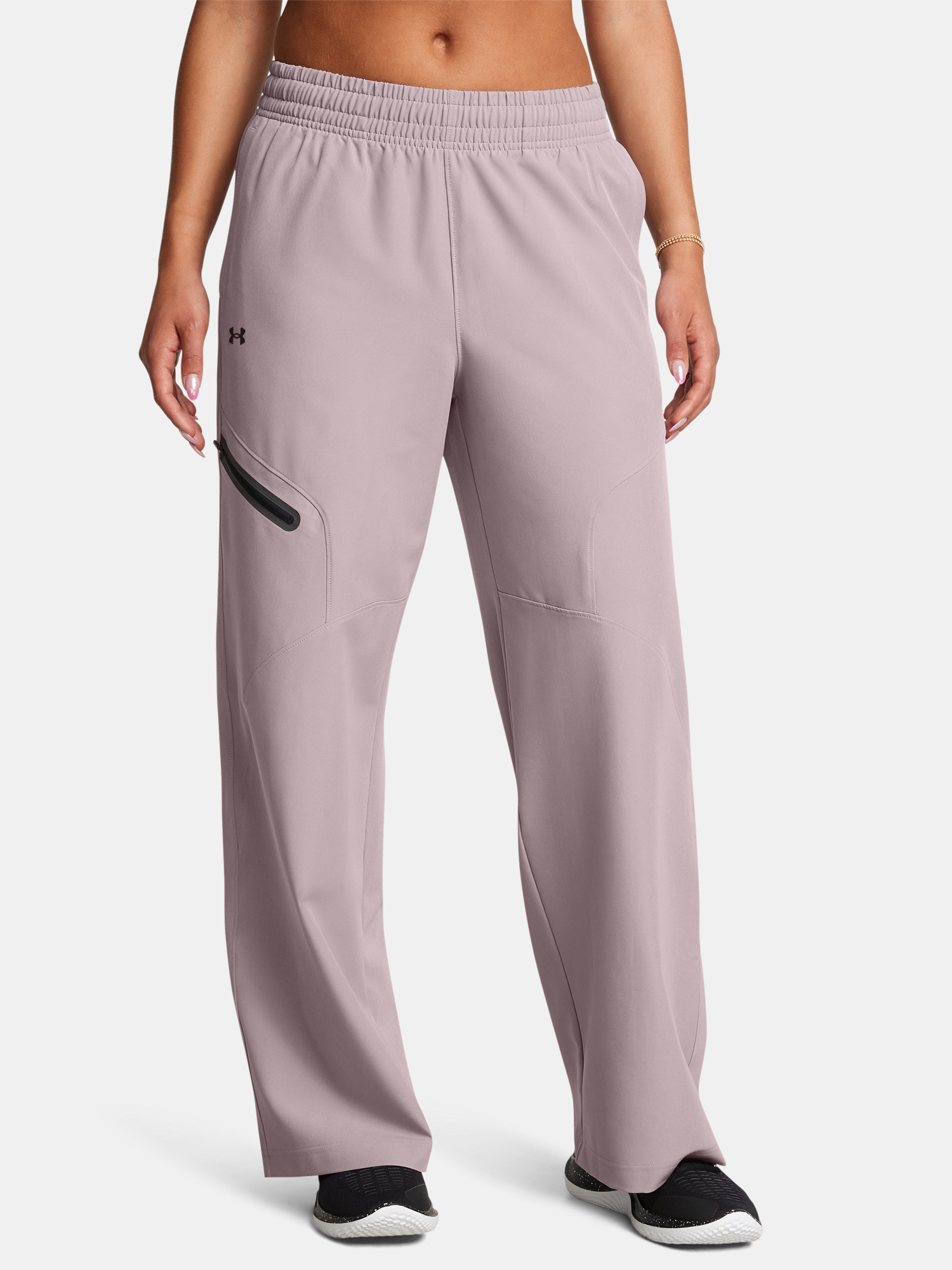 Women's Sports Pants Under Armour Unstoppable Wvn WL Pant-GRY - Women's