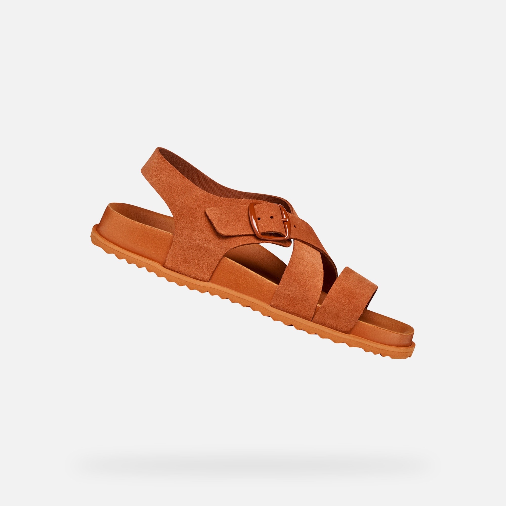 Оранжеви дамски джапанки Geox Sandybett