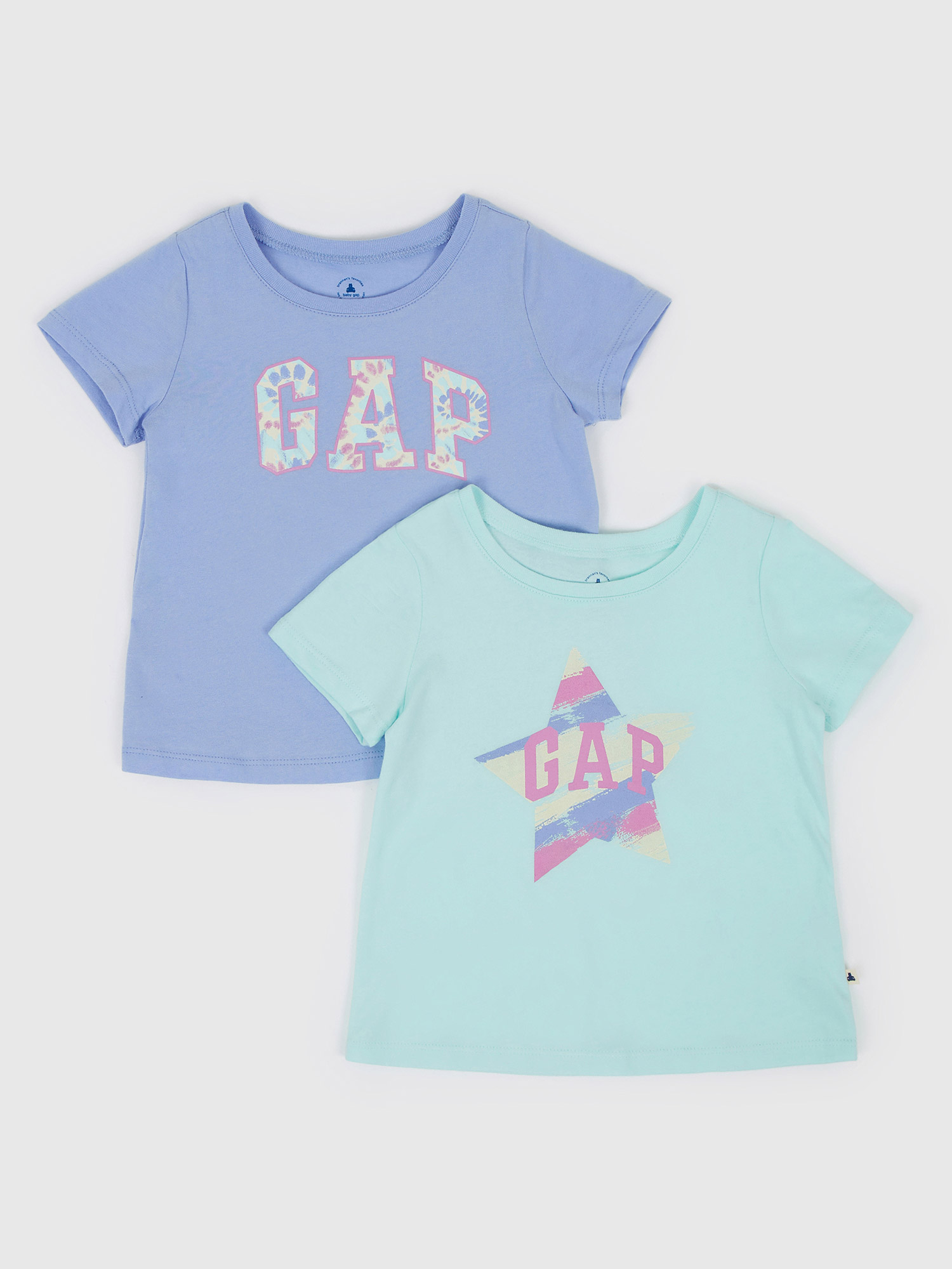 GAP Kids T-shirts logo, 2pcs - Girls