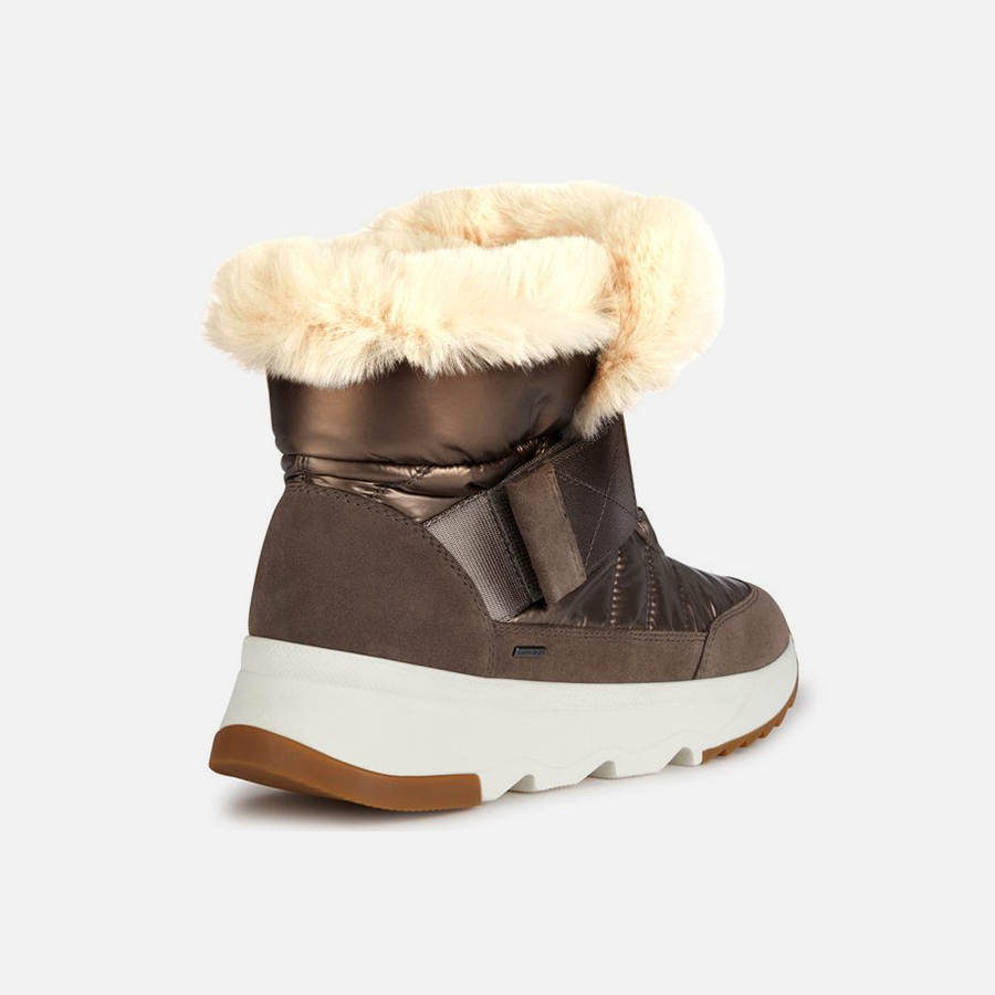 Brown women's ankle boots Geox Falena B ABX - Women's