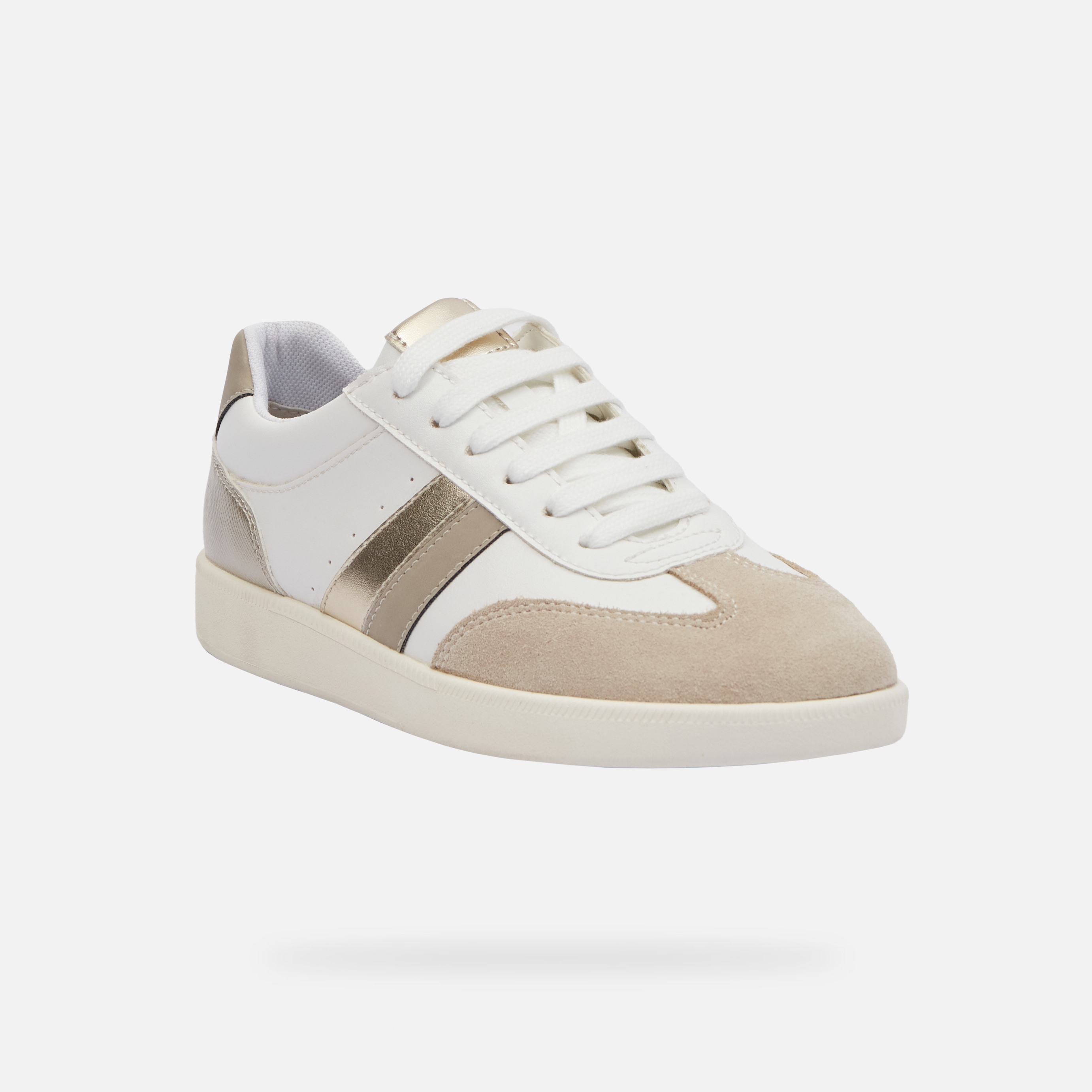 White women's sneakers Geox Meleda - Women's