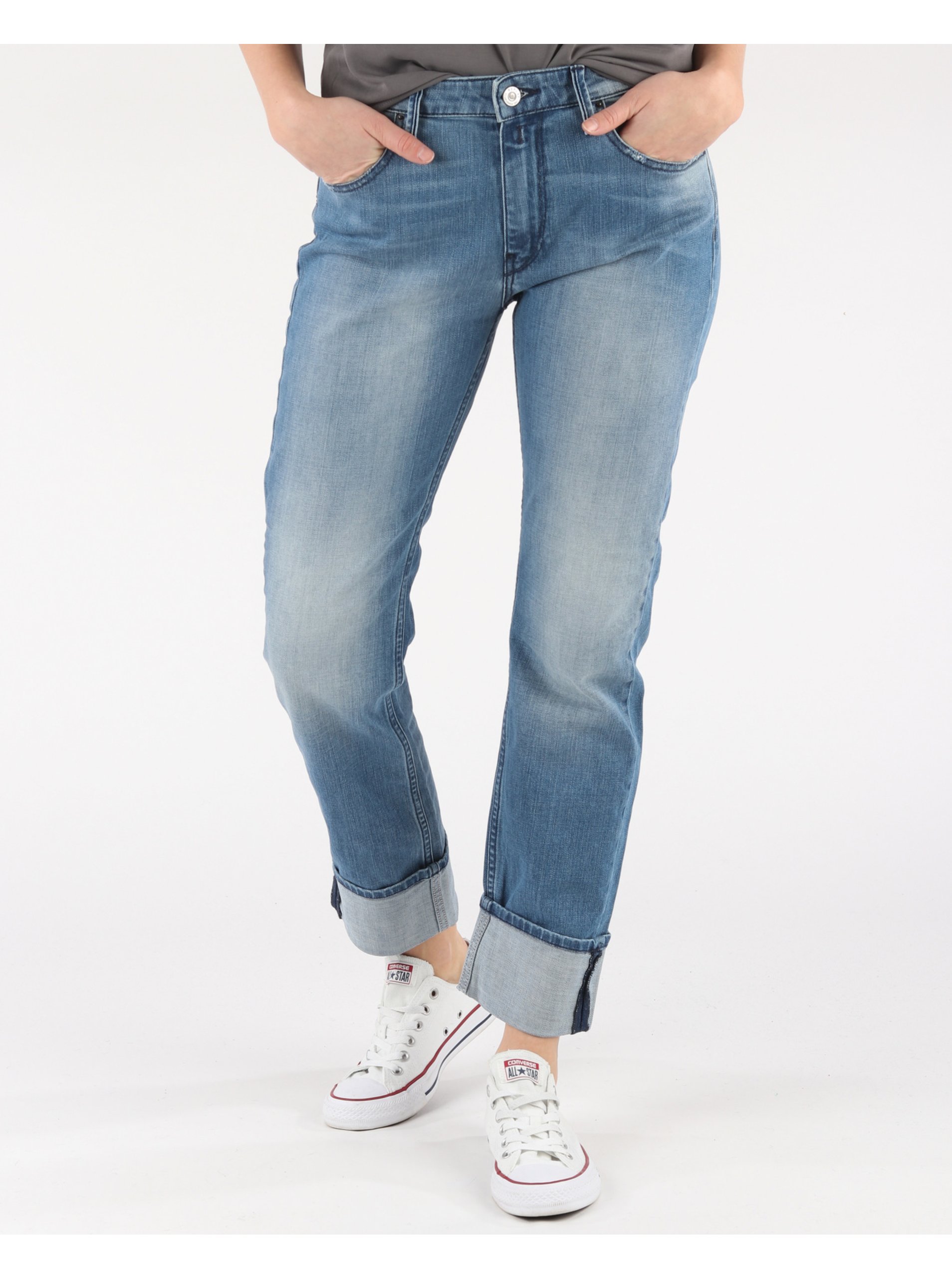 Blue Women's Straight Fit Jeans Replay - Ženske Na razprodaji-Replay 1