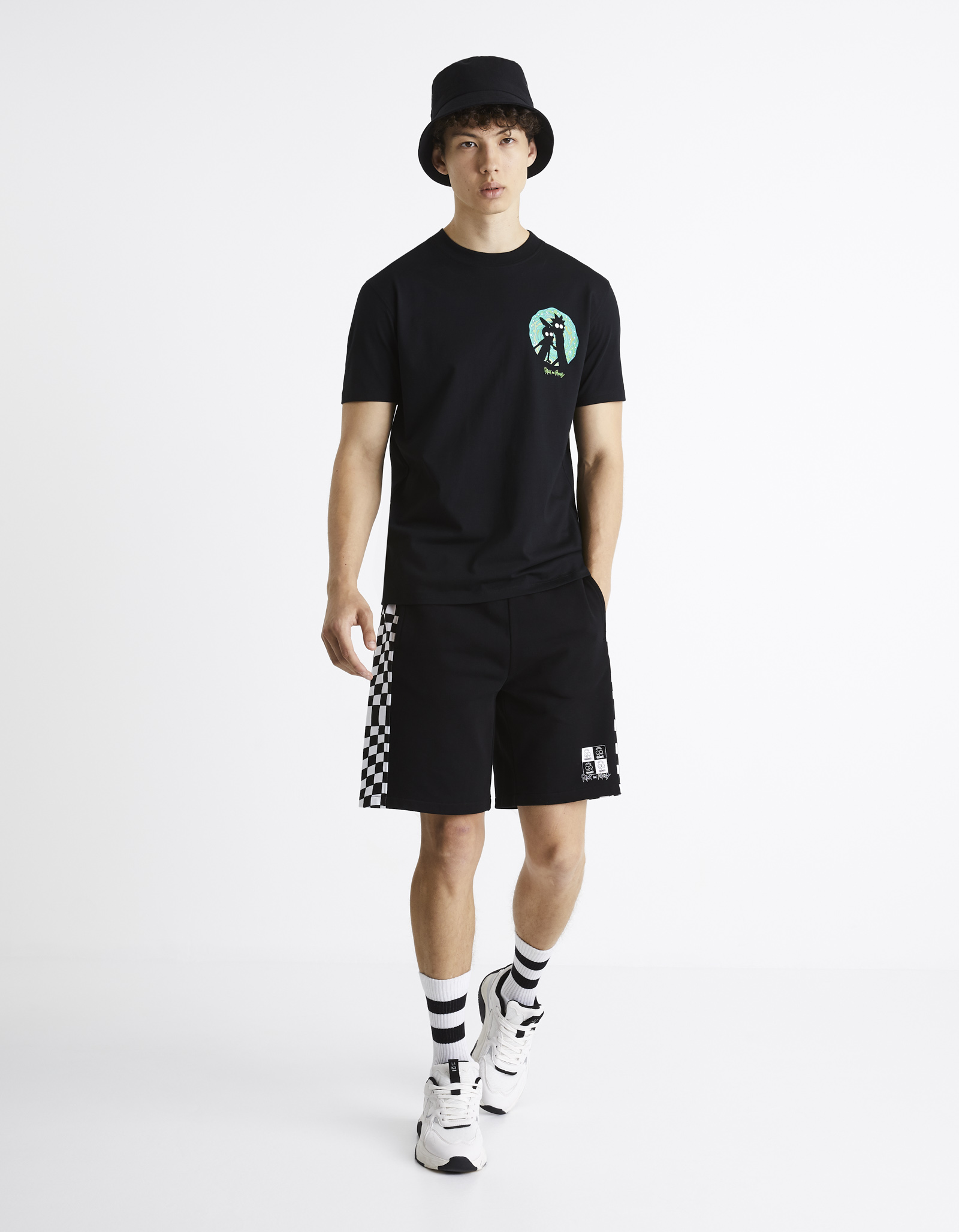 Pantaloni scurti pentru barbati Celio - negru
