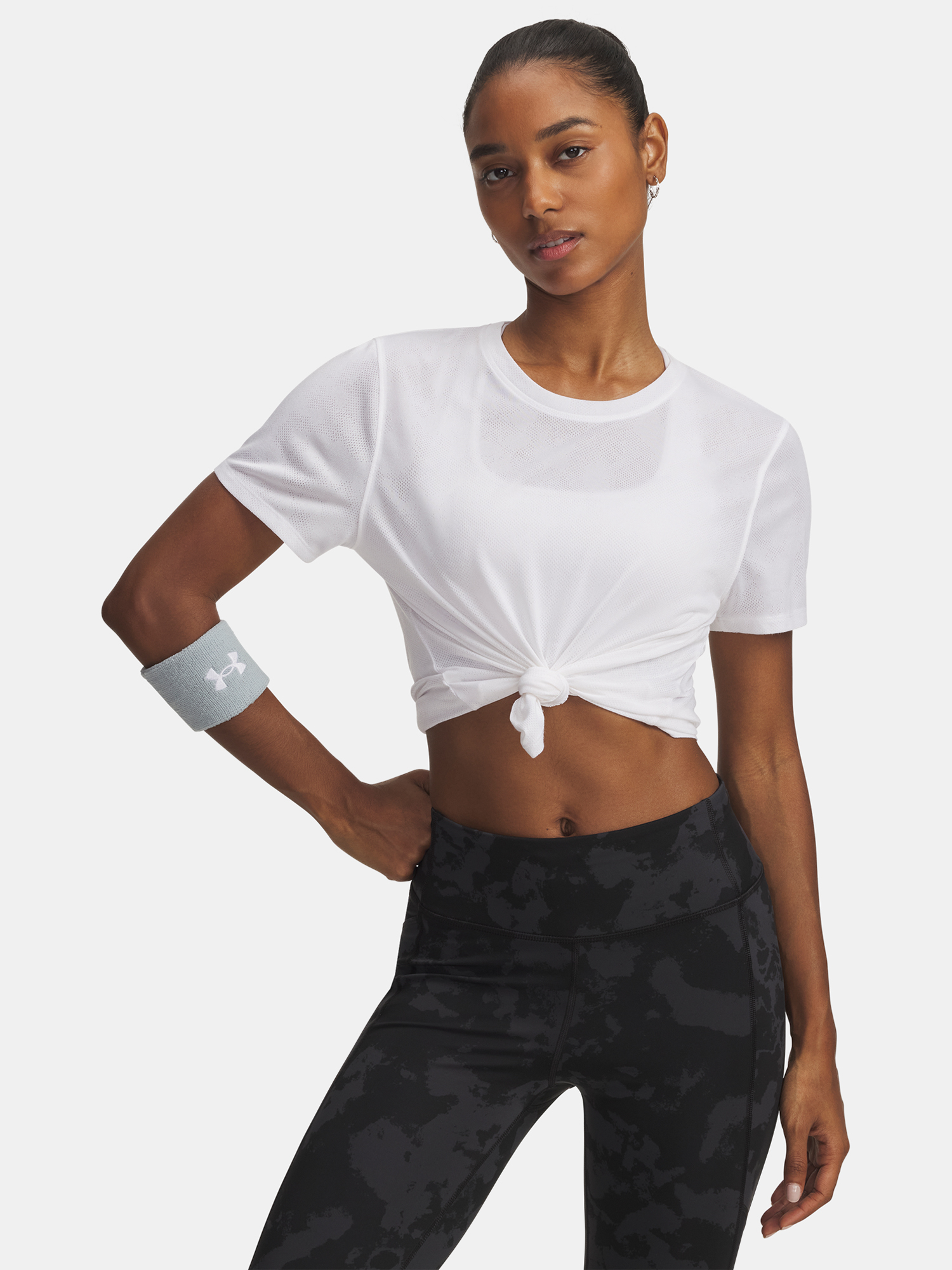 Under Armour UA Launch Jacquard SS-WHT Women's T-Shirt - Women's