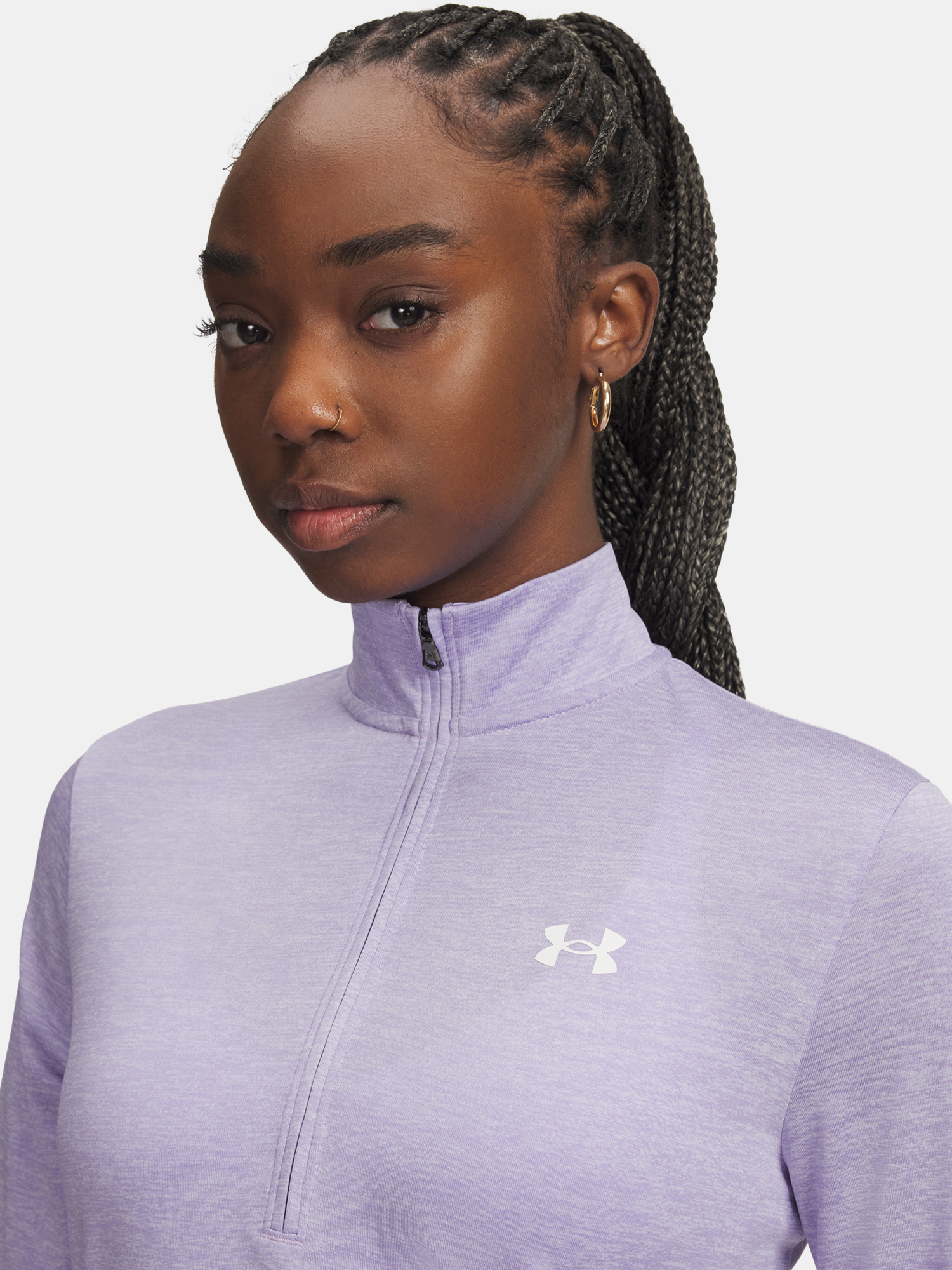 Under Armour Tech 1/2 Zip T-Shirt - Twist-PPL - Women's