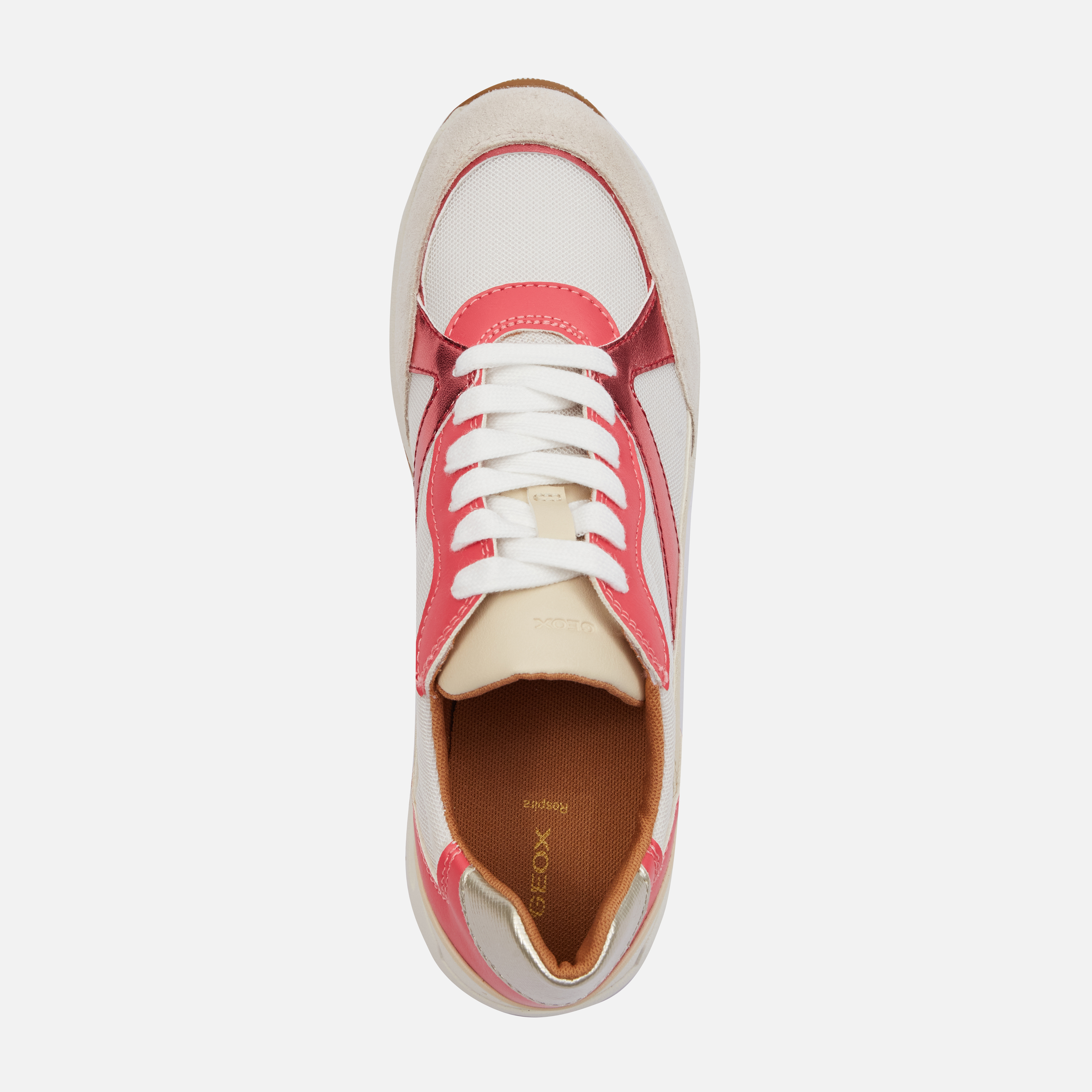 White women's sneakers Geox Bulmya - Women's