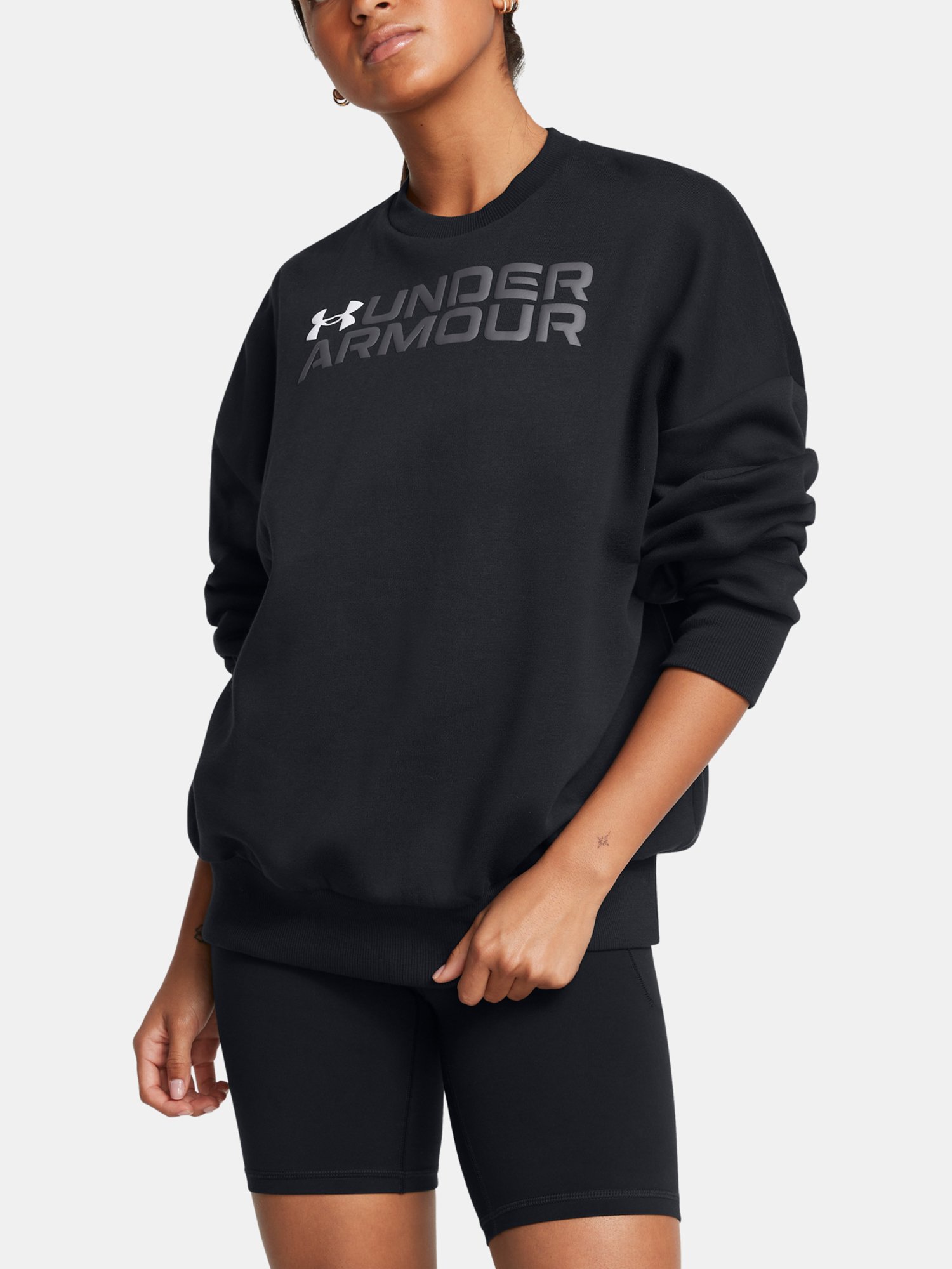 Under Armour Dámská Mikina Rival Fleece WordmarkOS Crew - Dámské