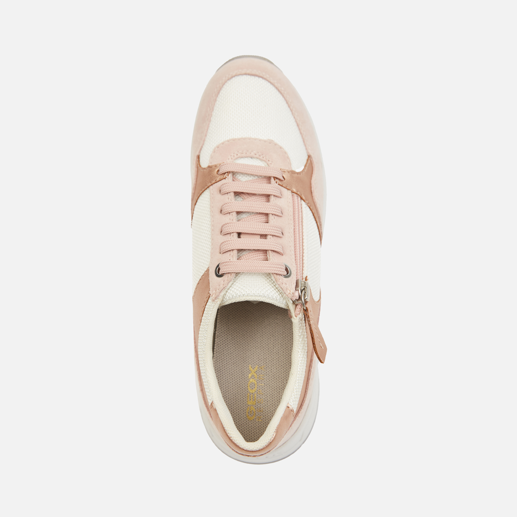 Light pink women's sneakers Geox Bulmya - Women's