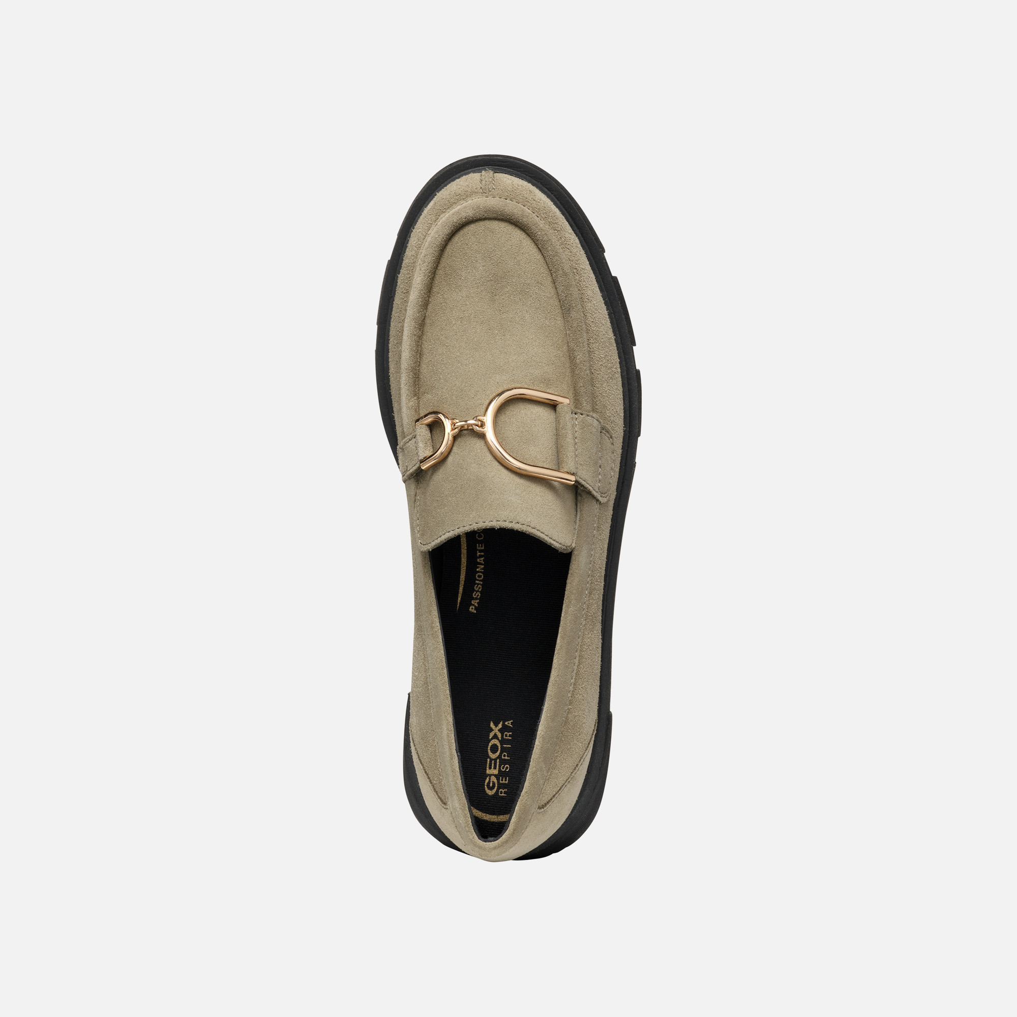 Beige women&#039;s moccasins Geox Vilde - Women&#039;s