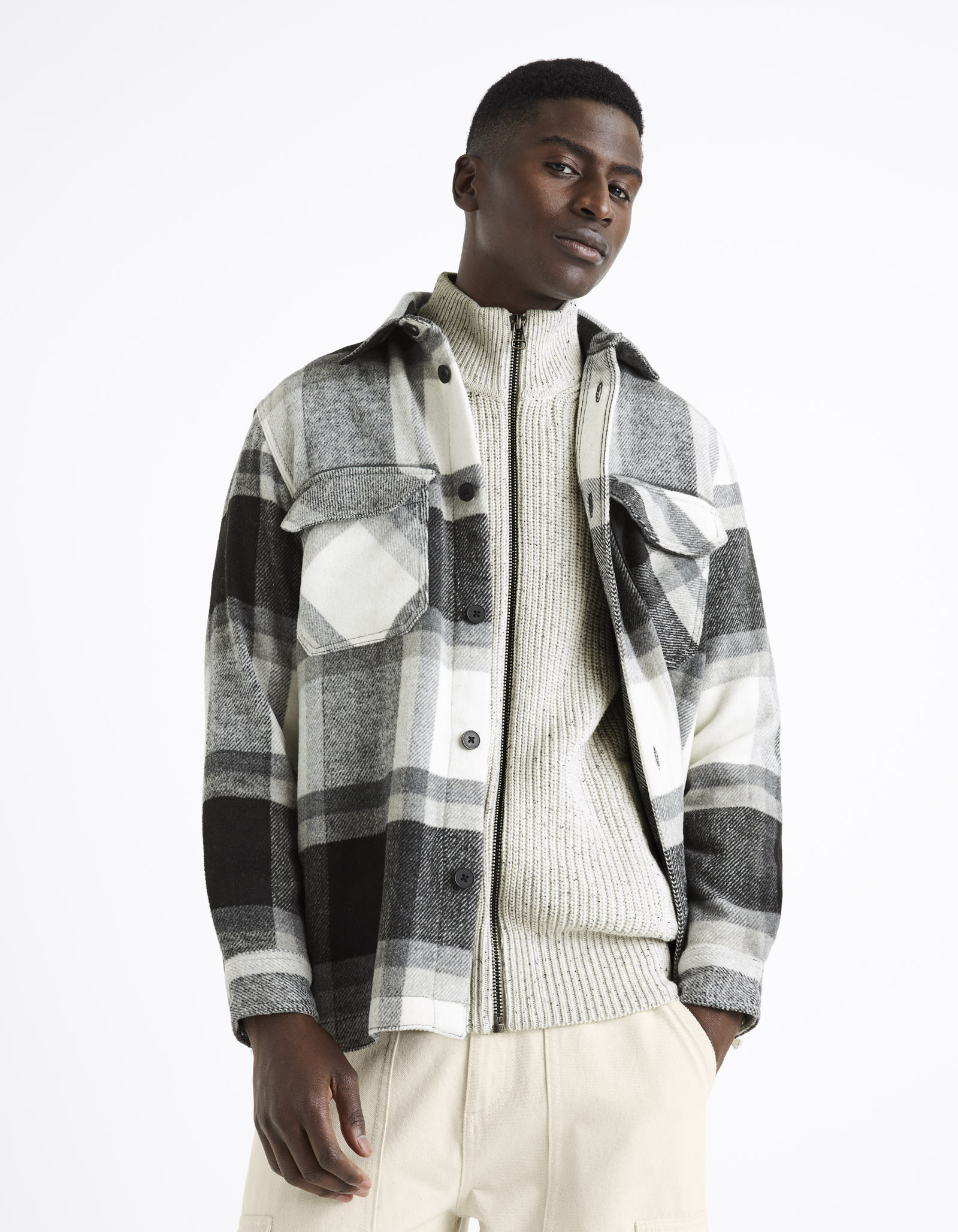 Celio Outerwear Plaid Shirt - Men