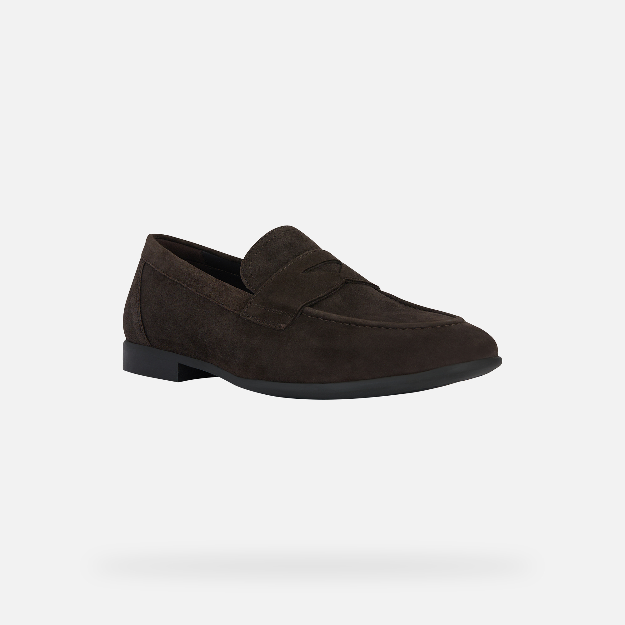 Dark brown men&#039;s moccasins Geox Sapienza - Men&#039;s