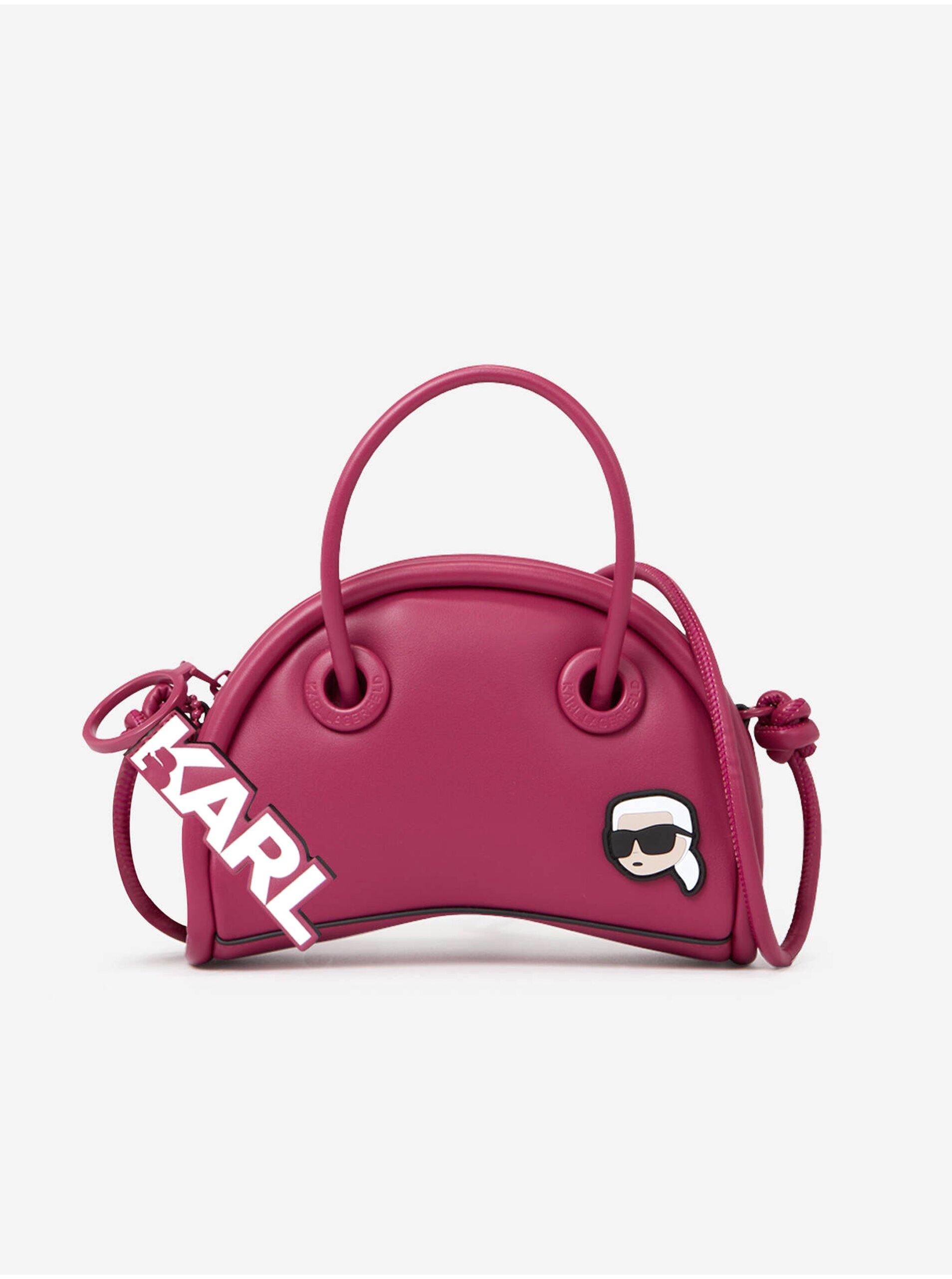 Dark Pink Women's Handbag KARL LAGERFELD - Ladies