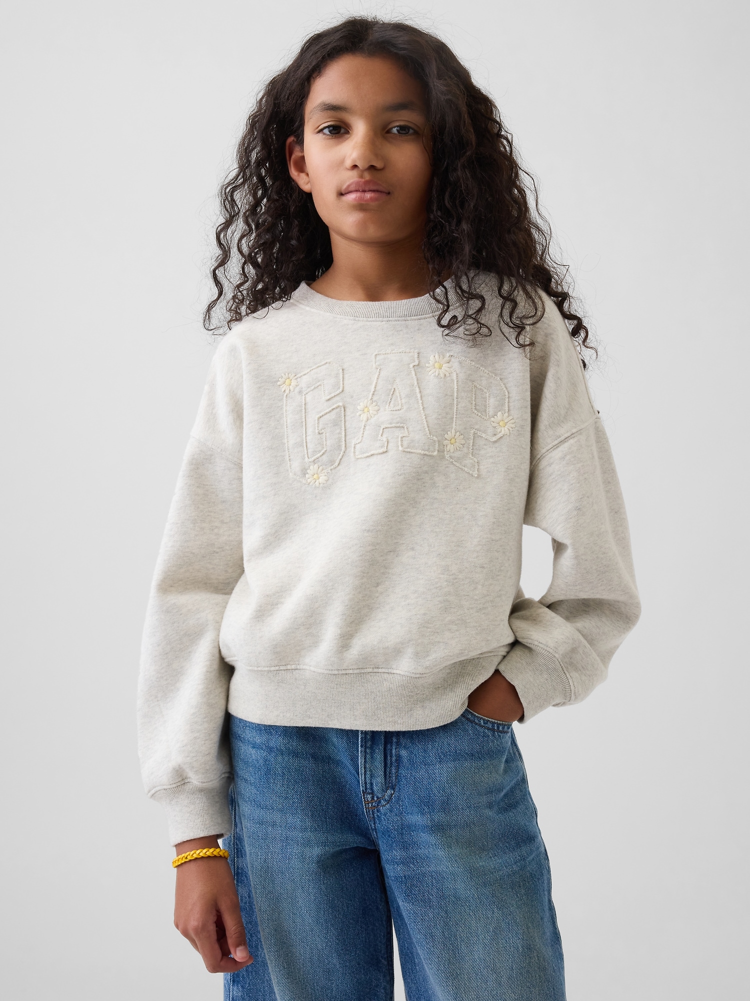 GAP Children's Sweatshirt with VintageSoft Logo - Girls