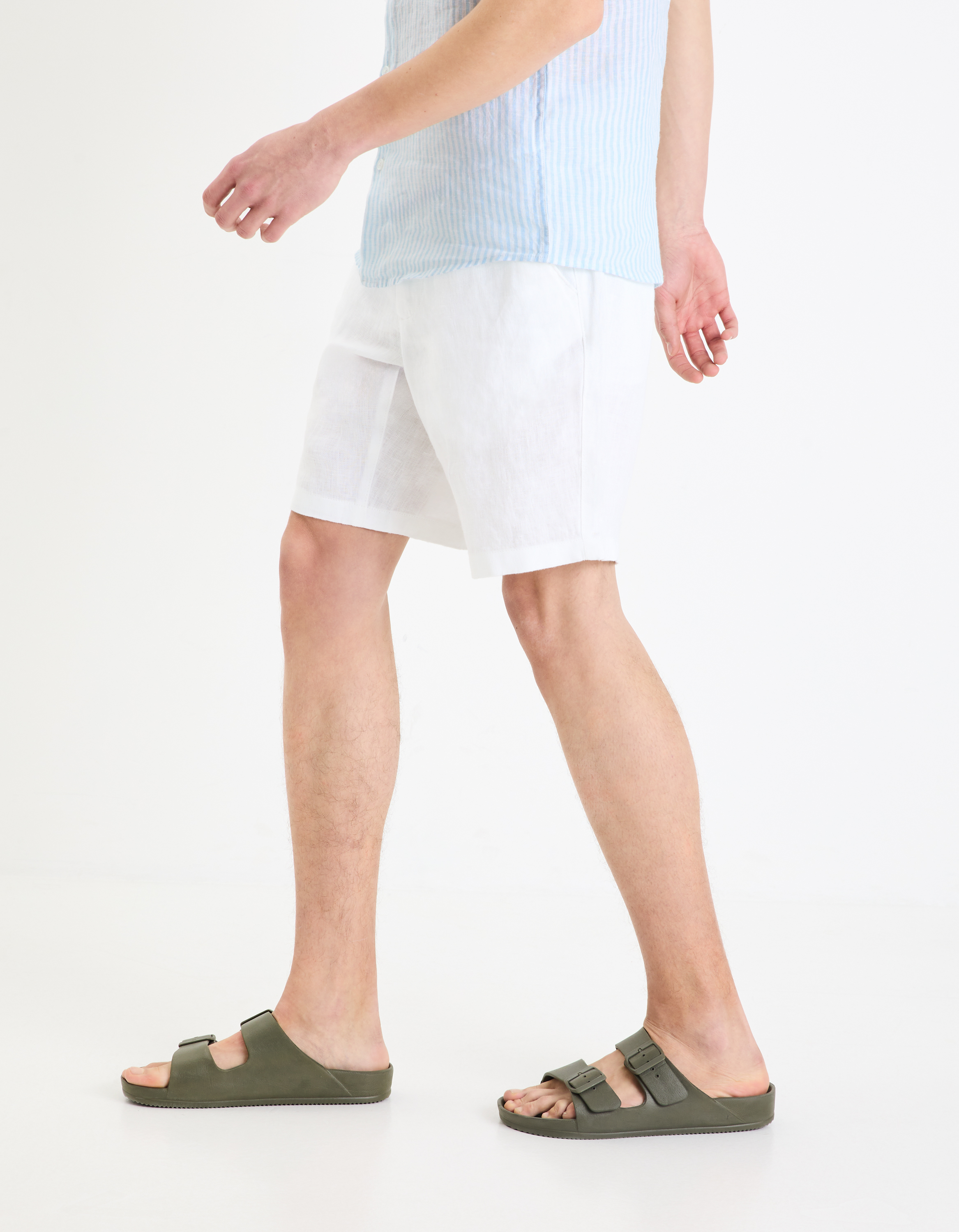 Pantaloni scurti pentru barbati Celio - alb