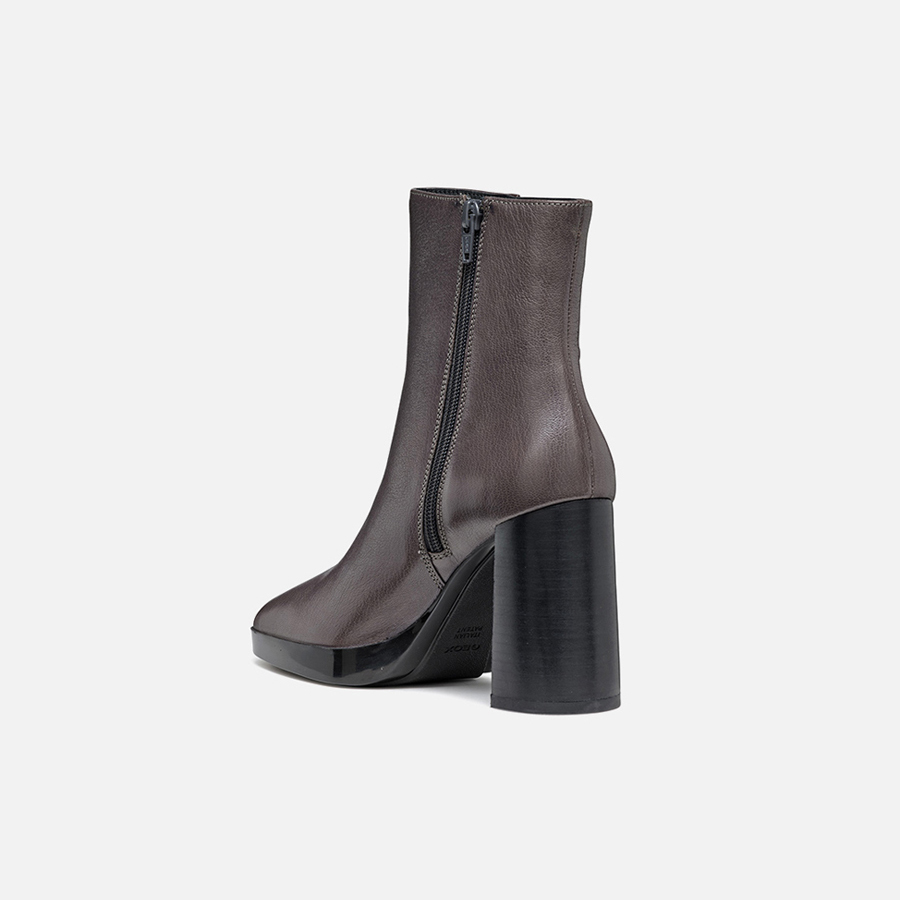 Dark grey women's ankle boots Geox Teulada - Women's