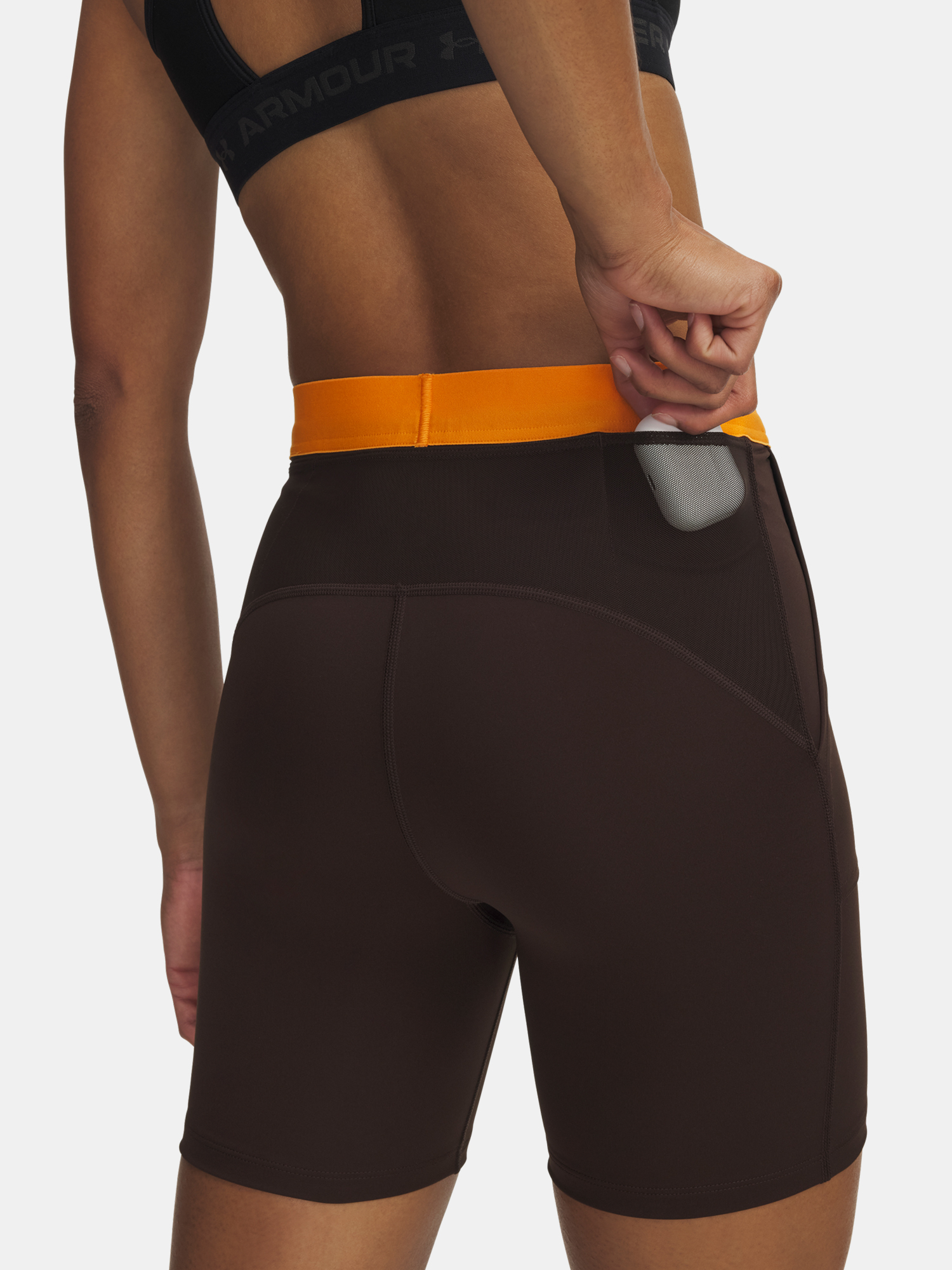 Women&#039;s shorts Under Armour UA Trail Run Fitted Short-BRN - Women&#039;s