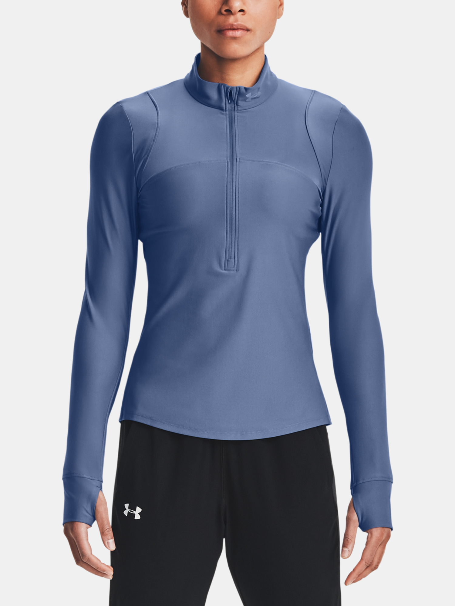 Under Armour Tričko Qualifier Half Zip-BLU