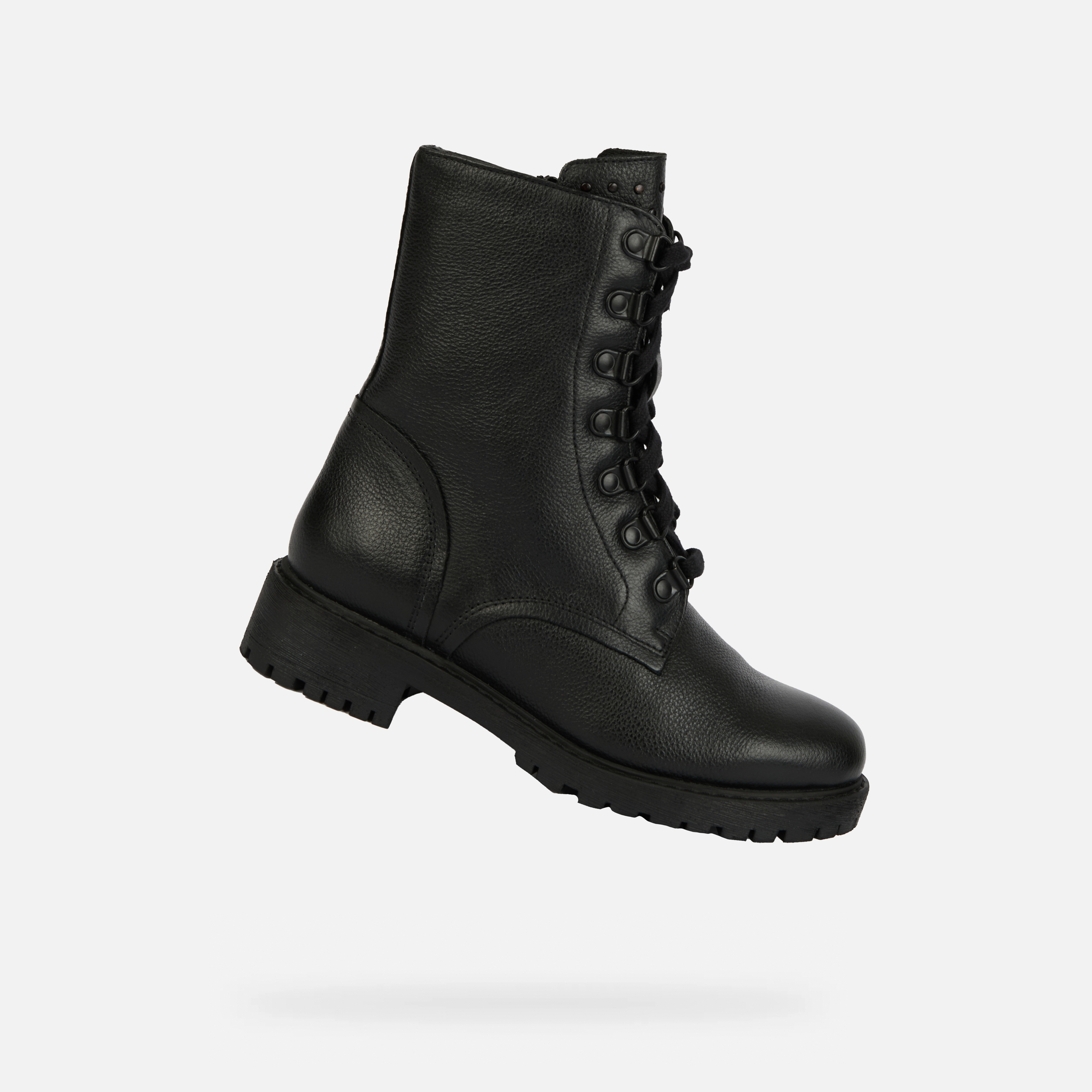 Černé dámské kotníkové boty Geox Hoara