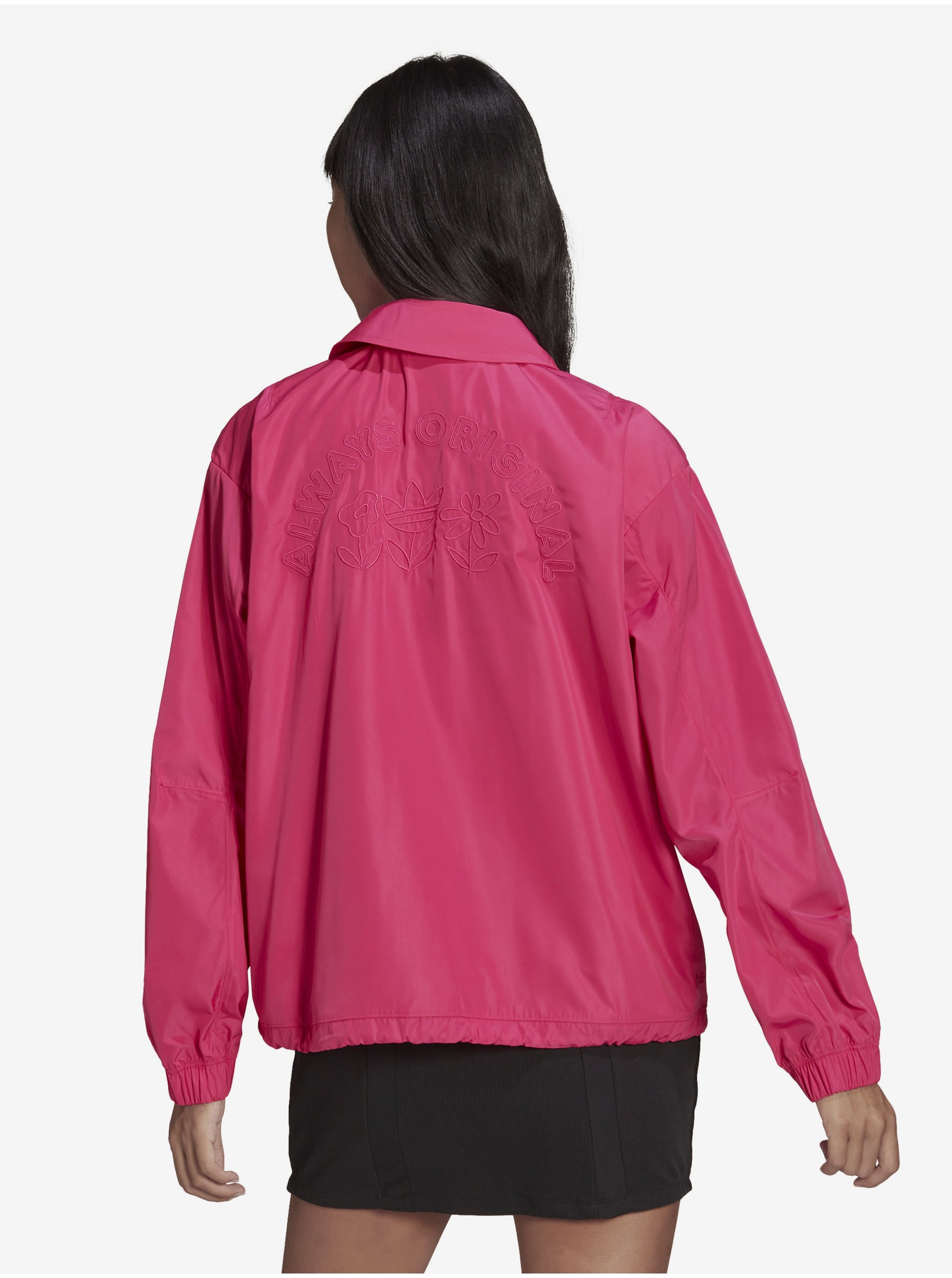 Jachete subtire pentru femei adidas Originals - roz inchis